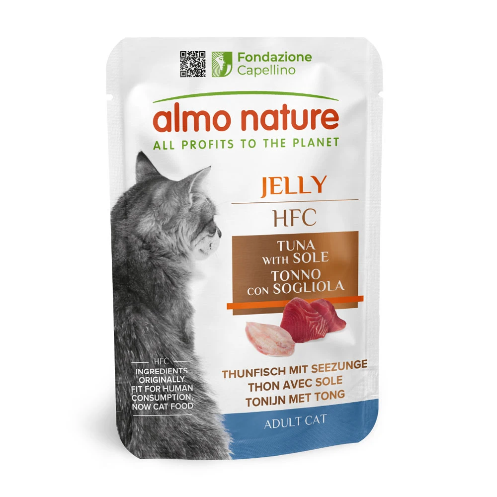 Almo Nature HFC Natural kapsičky 6 x 55 g - tuniak a jazyk morský