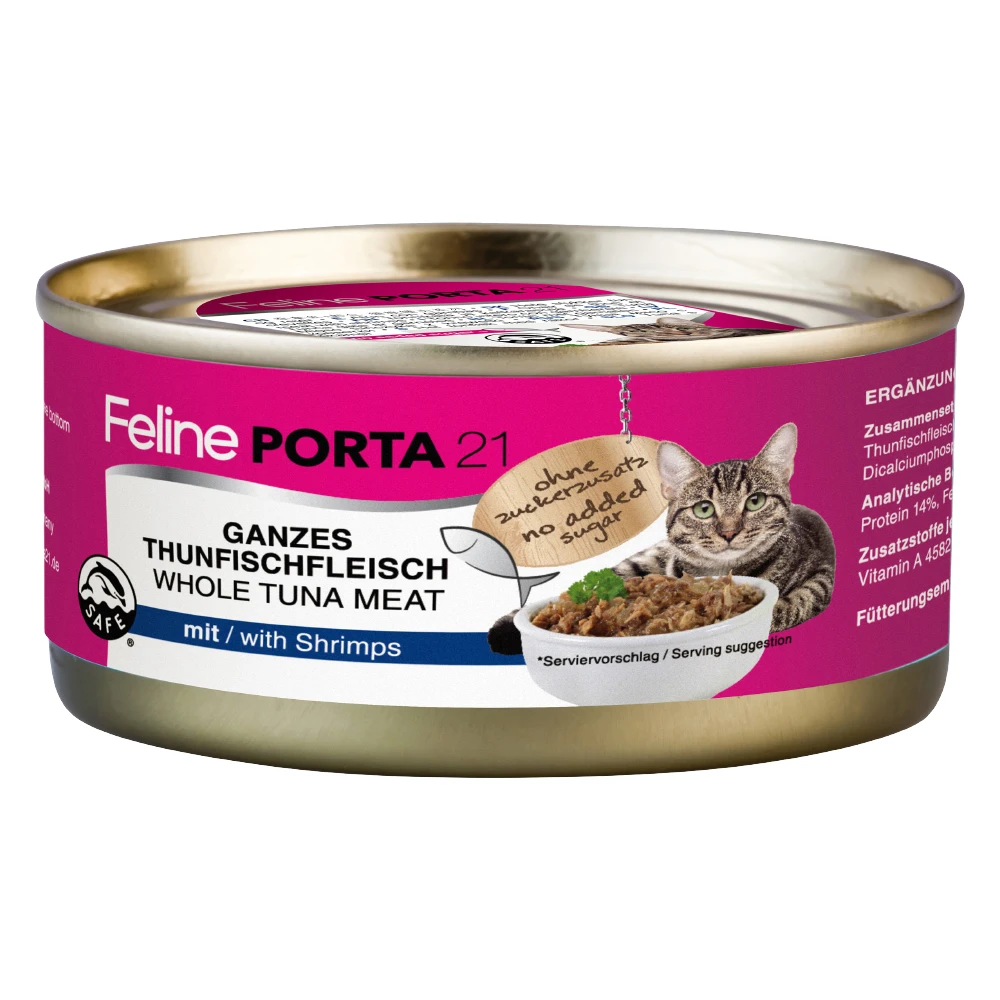 Feline Porta 21 12 x 156 g - tuniak s krevetami