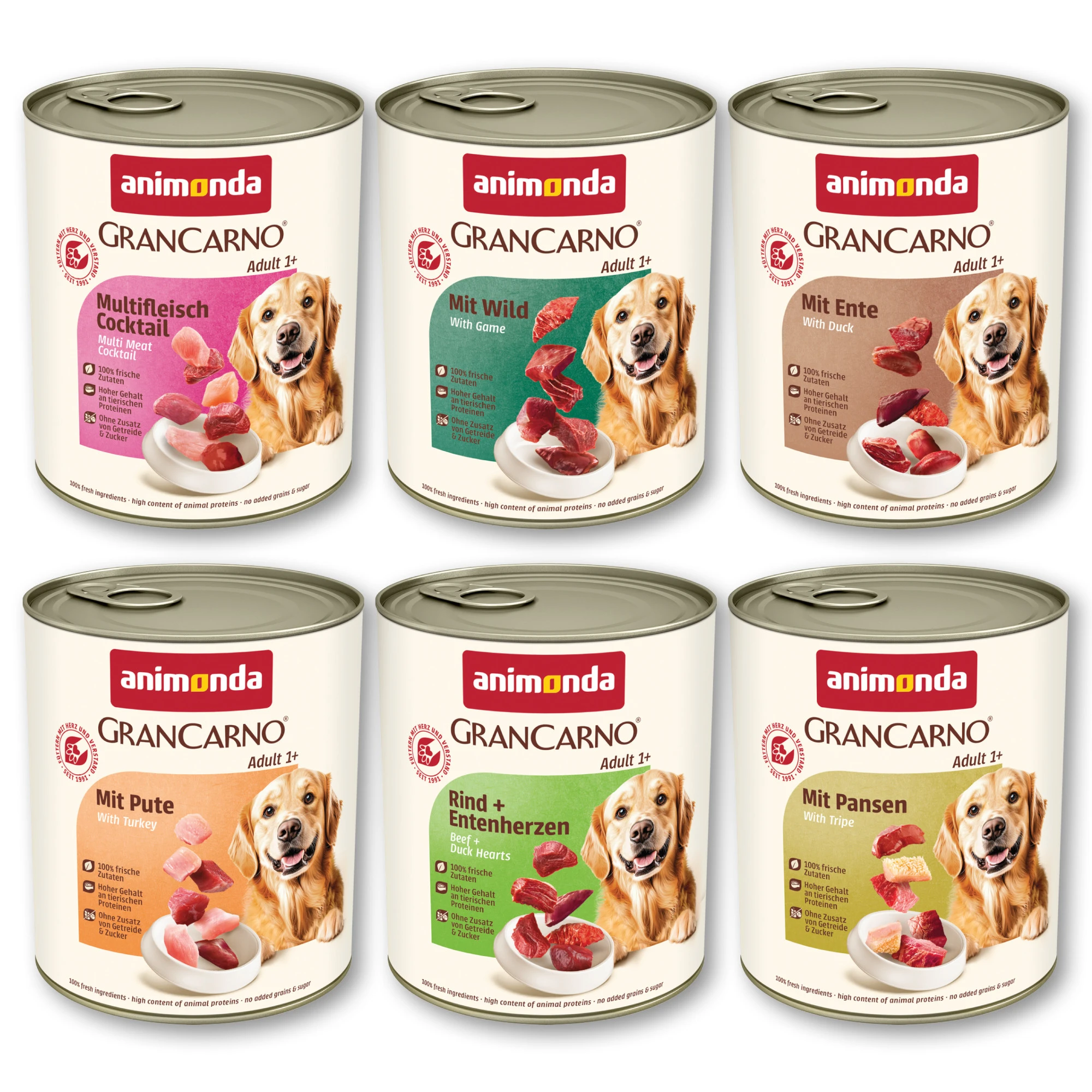 Výhodné balenie animonda GranCarno Original 24 x 800 g - mix 2 (6 druhov)