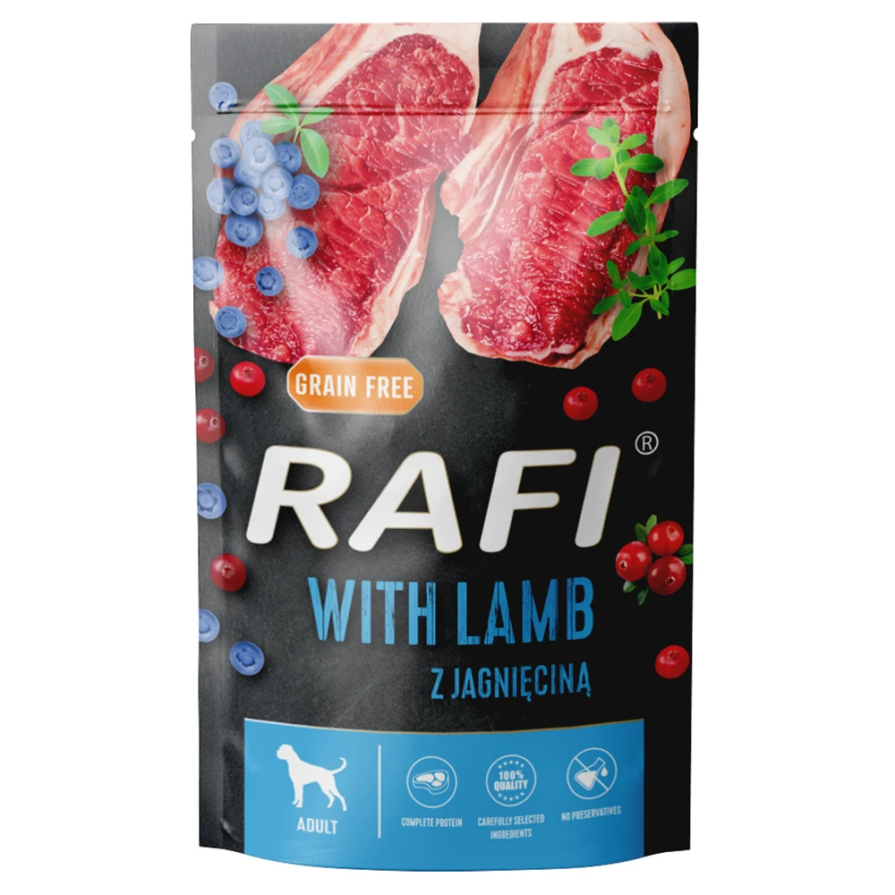 Výhodné balenie Rafi Dog 20 x 500 g - jahňacie