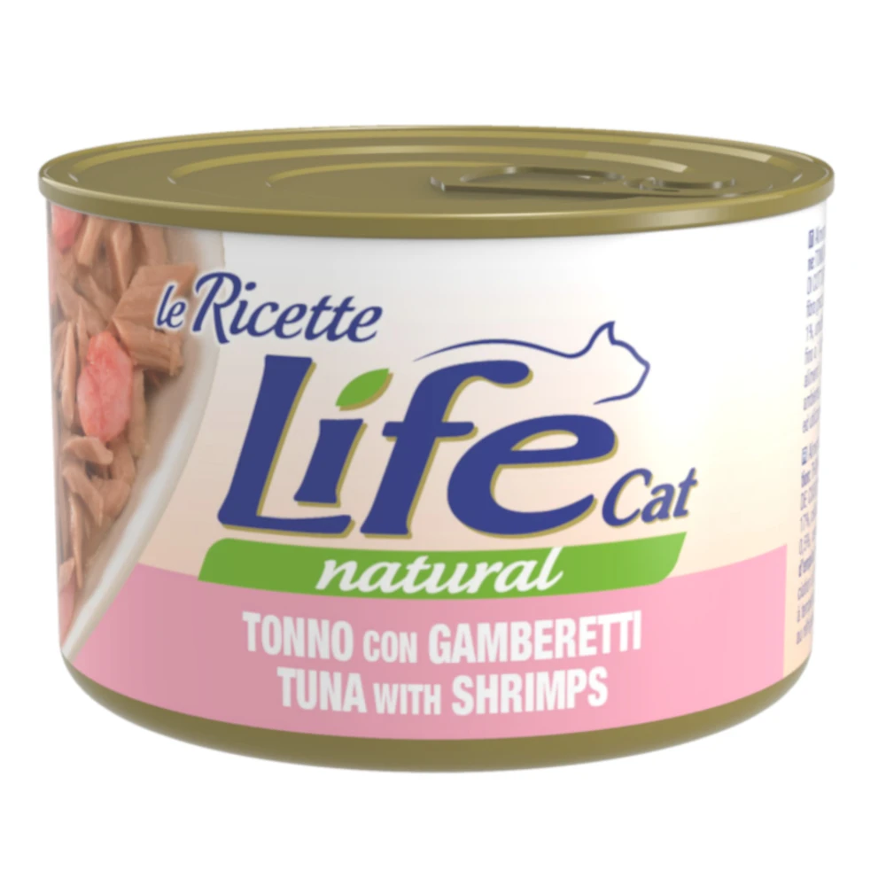 Výhodné balenie Life Cat "Le Ricette" 24 x 150 g - tuniak s krevetami