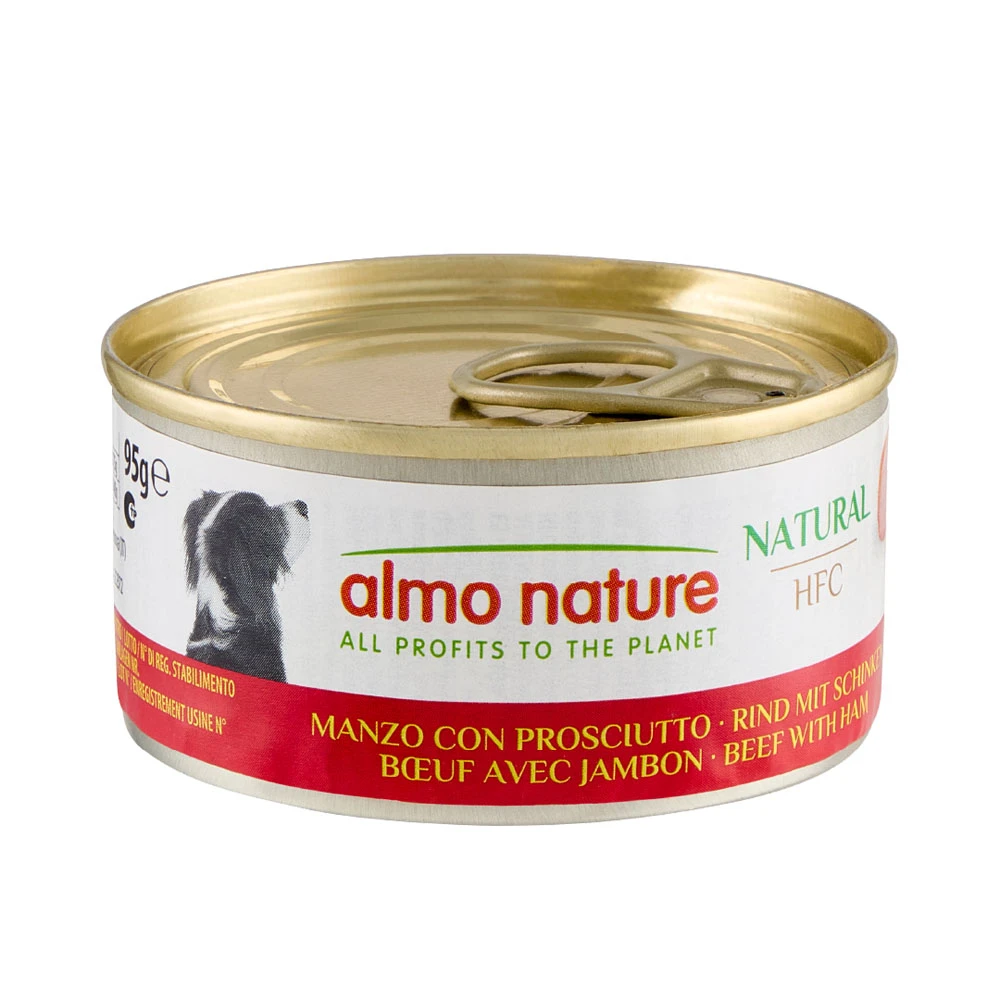 Almo Nature HFC 24 x 95 g - Hovädzie so šunkou