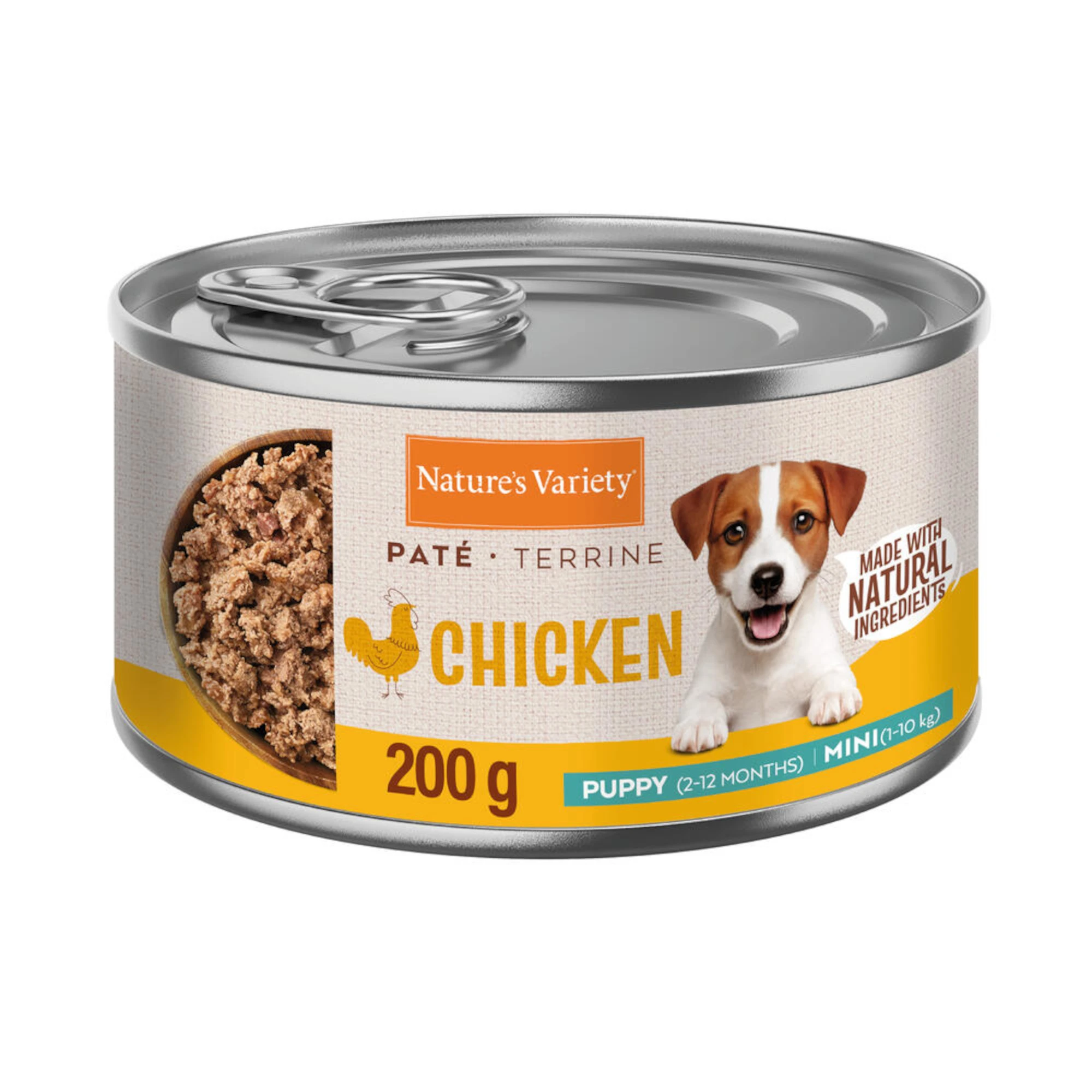 Nature's Variety Paté Mini Puppy 12 x 200 g - kuracie