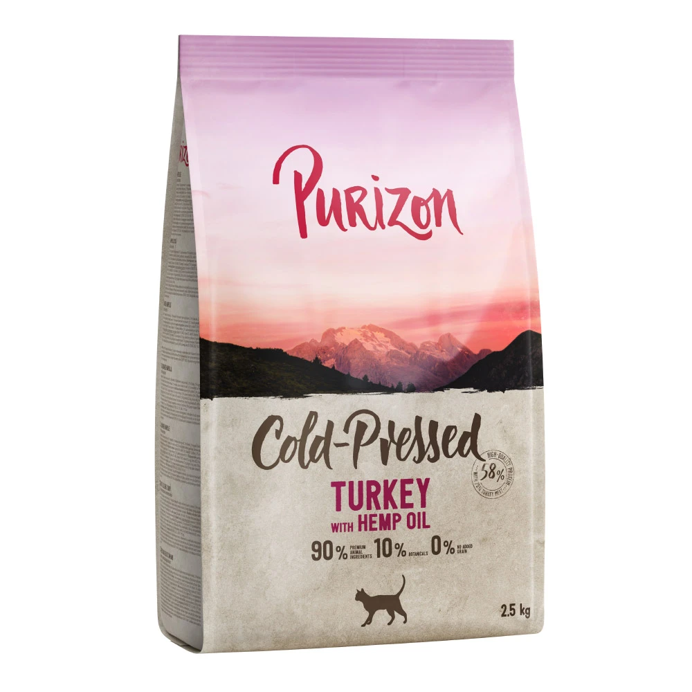 Purizon Coldpressed morčacie s konopným olejom - 2,5 kg