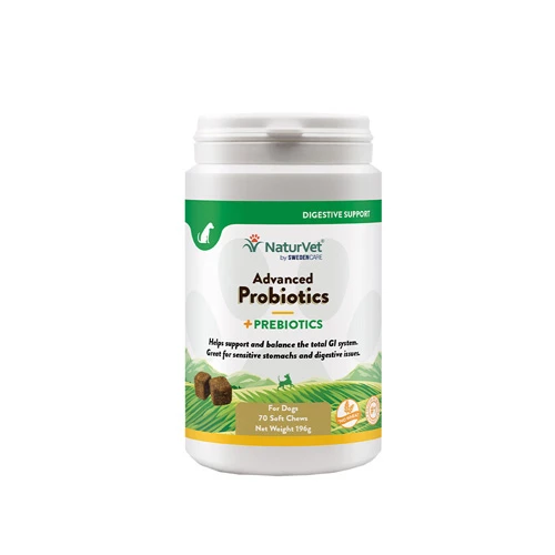 NaturVet Advanced Probiotics + - 70 žuvacích tabliet