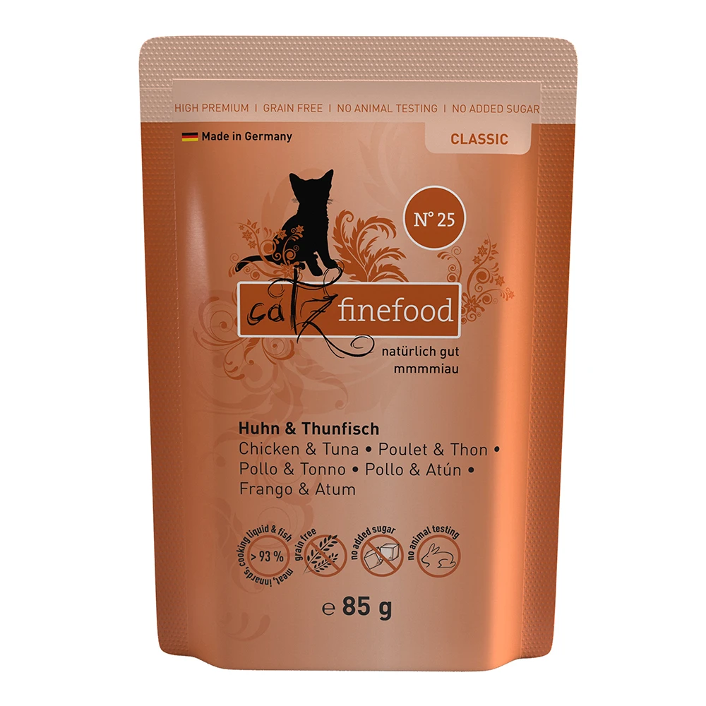 catz finefood 8 x 85 g - kuracie a tuniak
