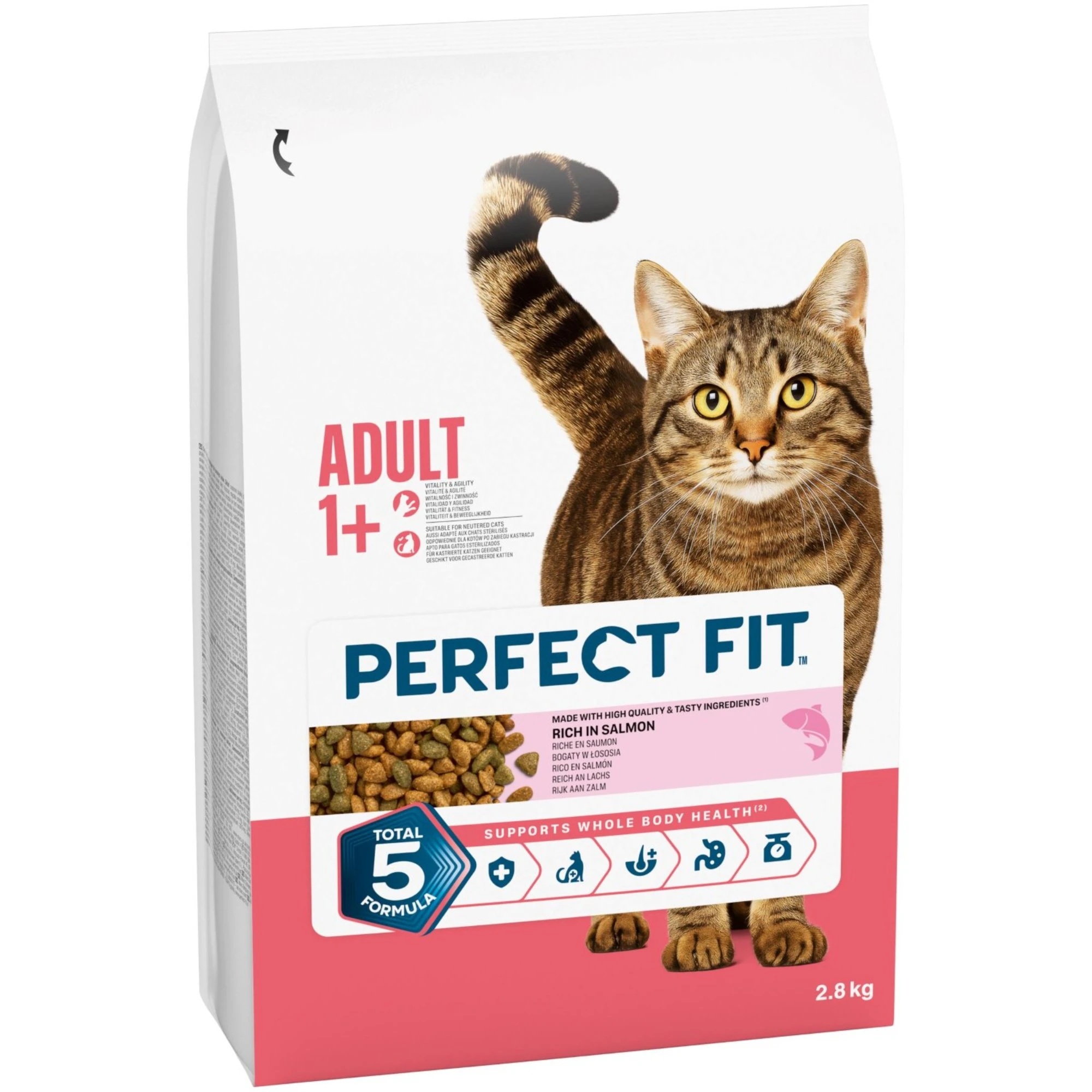 Perfect Fit Adult 1+ s lososom - 2,8 kg