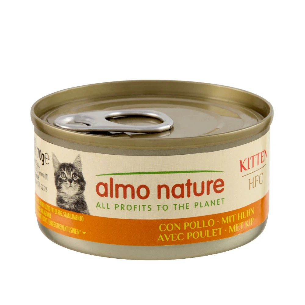 Almo Nature HFC Natural 6 x 70 g - kitten kuracie