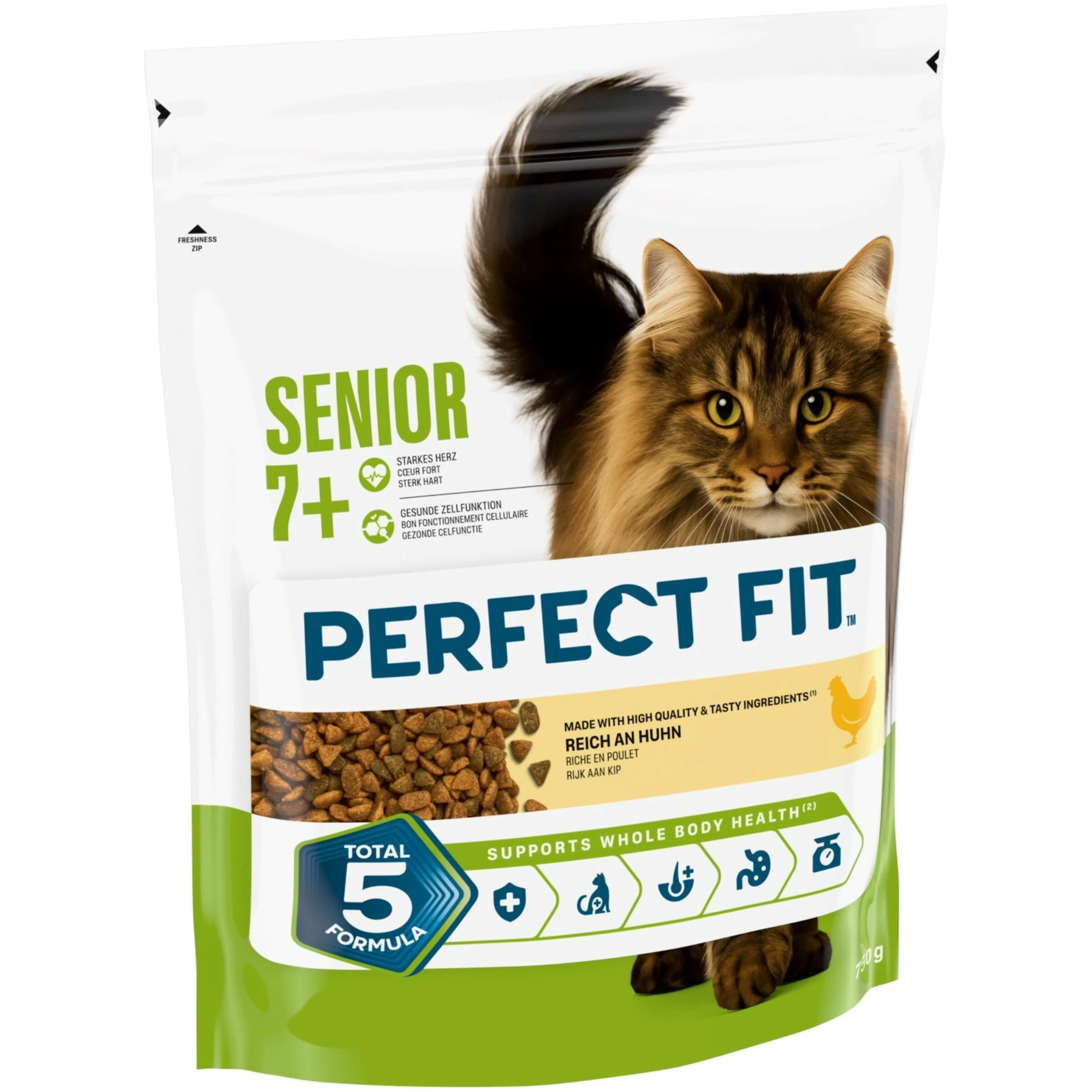 Perfect Fit Senior 7+ s kuracím - výhodné balenie: 6 x 750 g