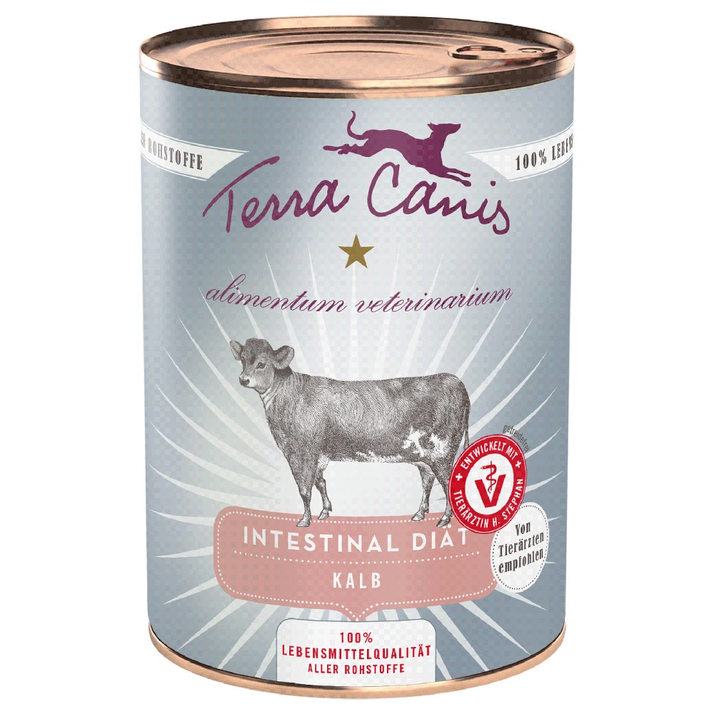Výhodné balenie Terra Canis Alimentum Veterinarium Intestinal 12 x 400 g - teľacie