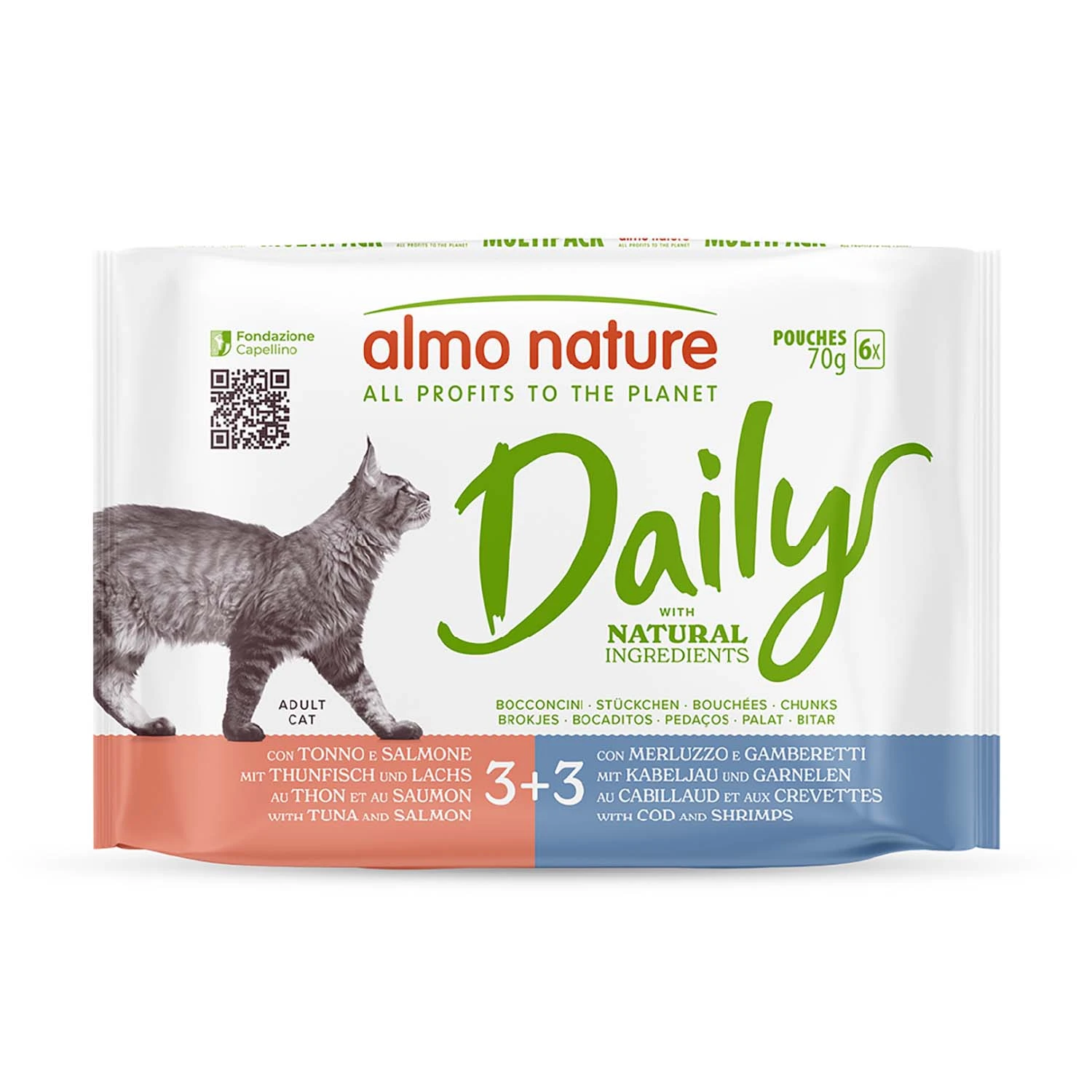 Výhodné balenie Almo Nature Daily Menu 12 x 70 g - Mix IV (2 druhy)