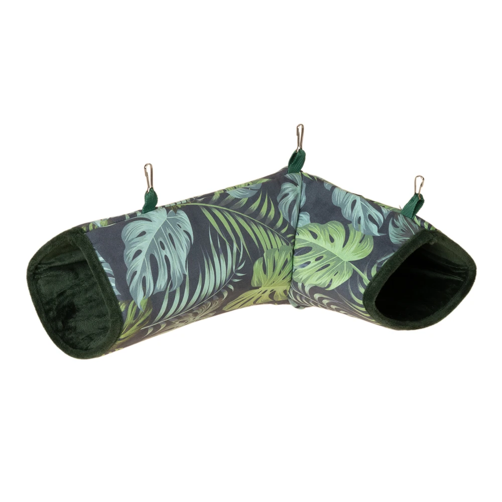 TIAKI Jungle Collection tunel pre malé zvieratá - d 36 x š 25 x v 13 cm, zelená