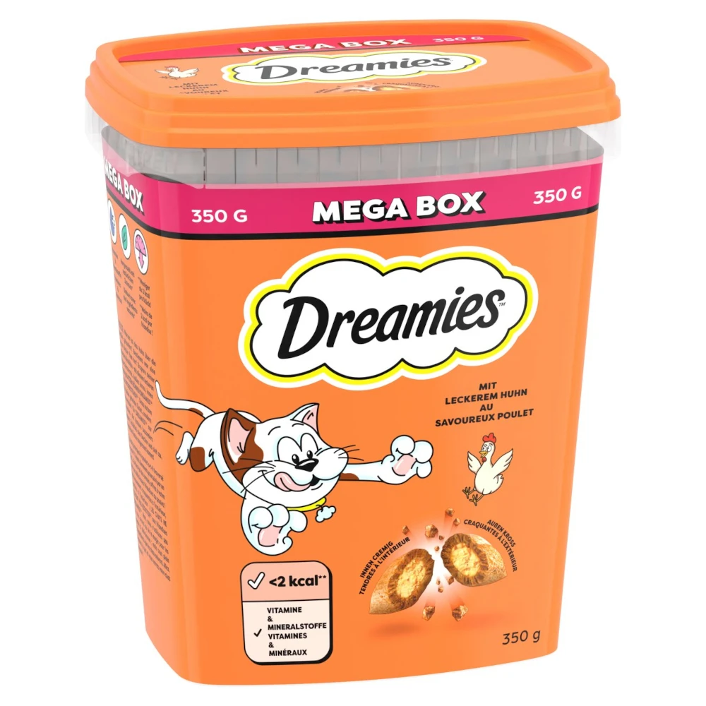 Dreamies megabalenie 350 g - výhodné balenie: kuracie (4 x 350 g)