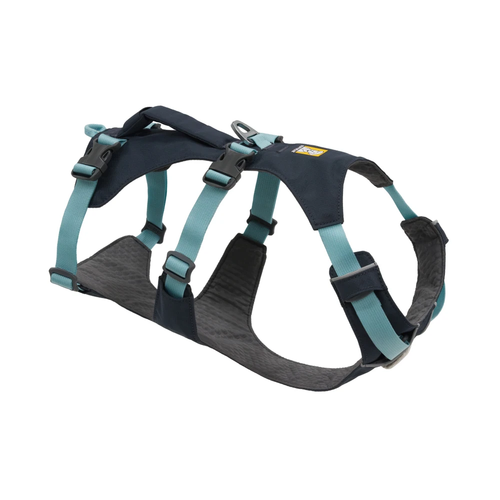 Ruffwear Flagline postroj pre psov, Basalt Grey - veľkosť M: obvod hrudníka 69 - 81 cm