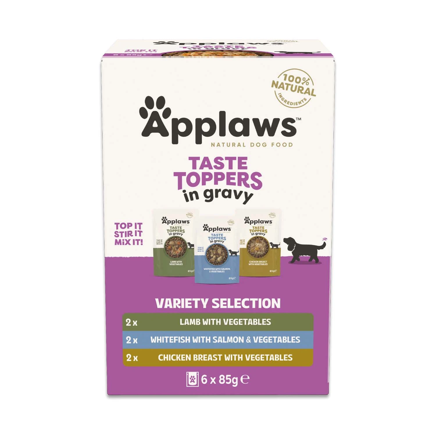Výhodné balenie Applaws Taste Toppers 12 x 85 g - omáčka skúšobné balenie