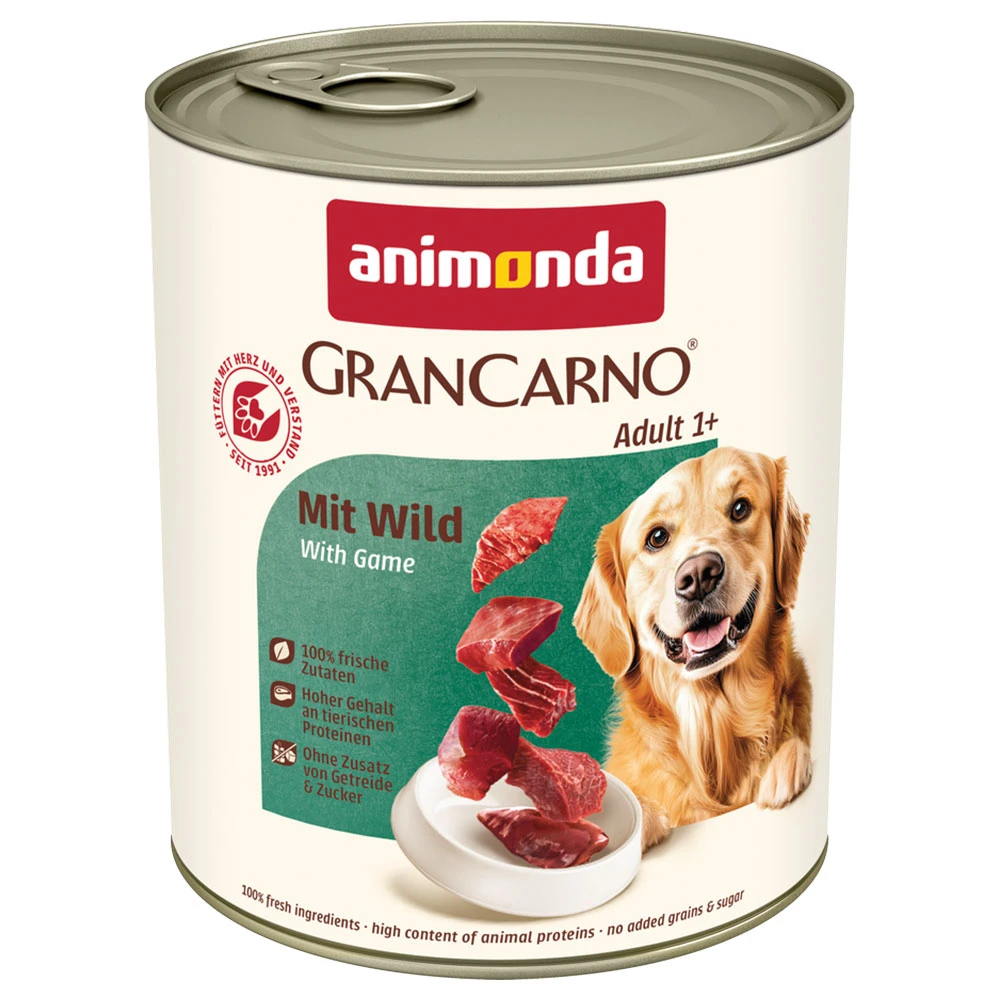Výhodné balenie animonda GranCarno Original 24 x 800 g - zverina