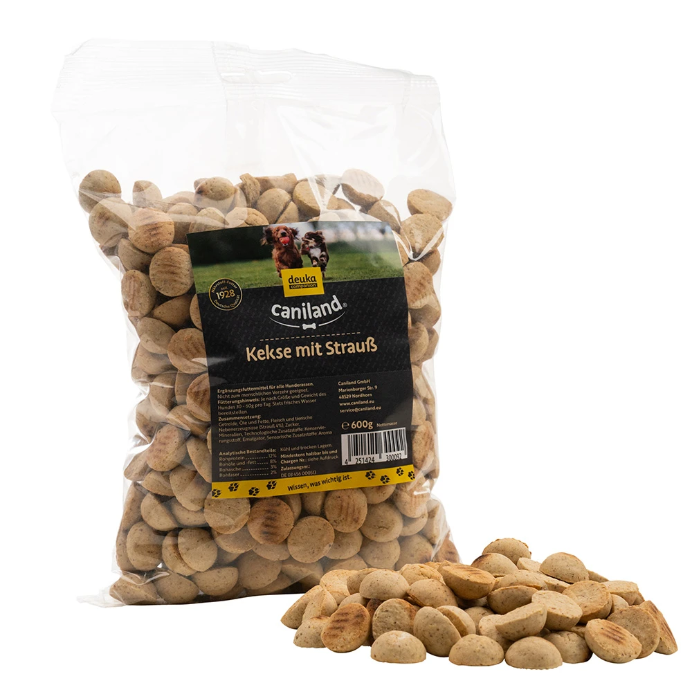 Caniland pštrosie sušienky - 600 g