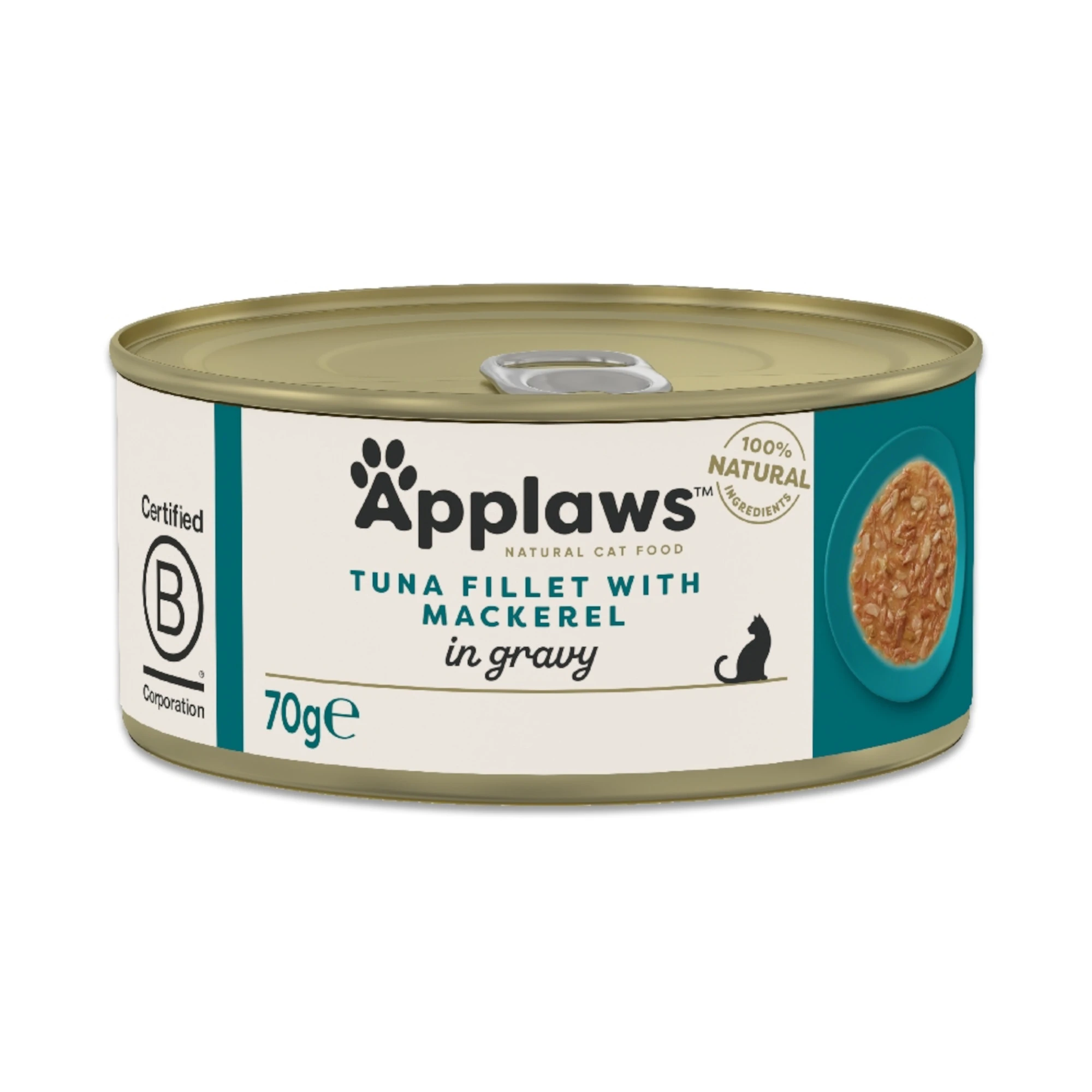 Výhodné balenie Applaws Cat v omáčke 12 x 70 g - tuniak s makrelou