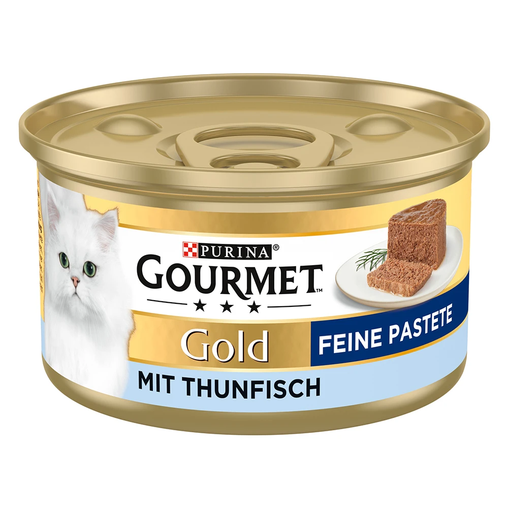 Miešané balenie Gourmet Gold jemná paštéta 48 x 85 g - tuniak