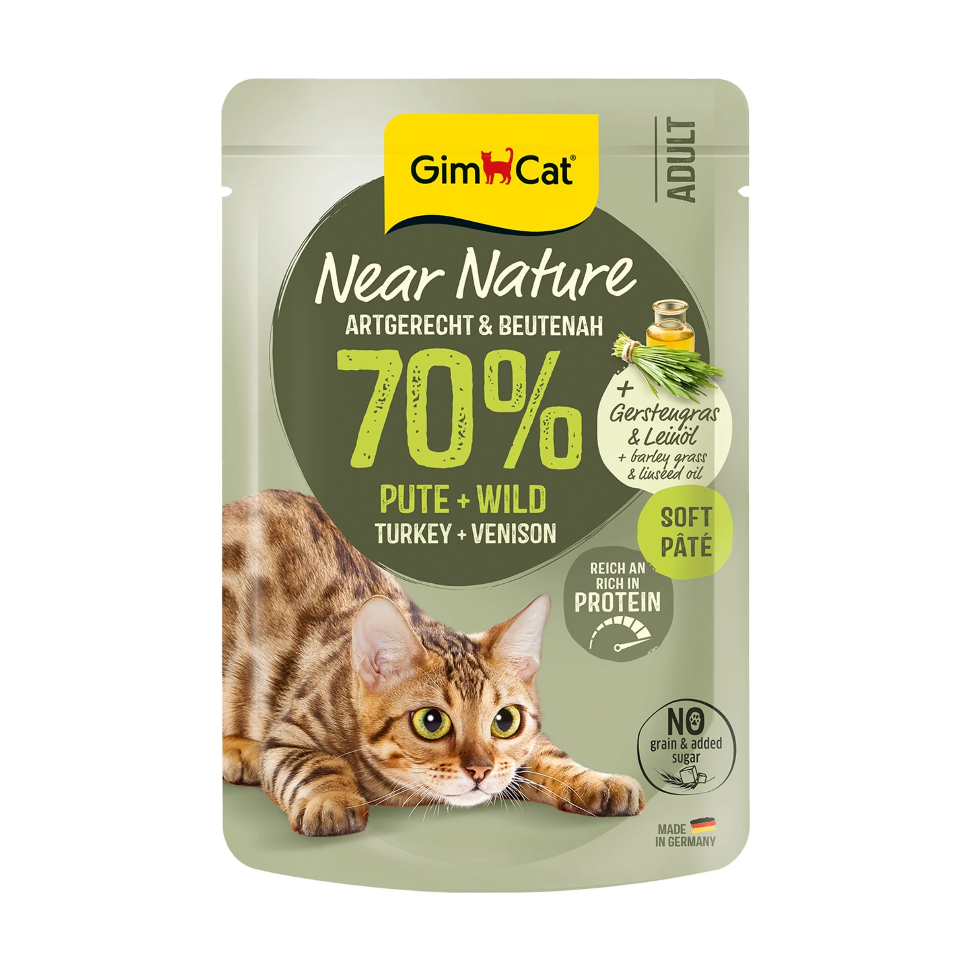 GimCat Near Nature 16 x 85 g - morčacie a diviny