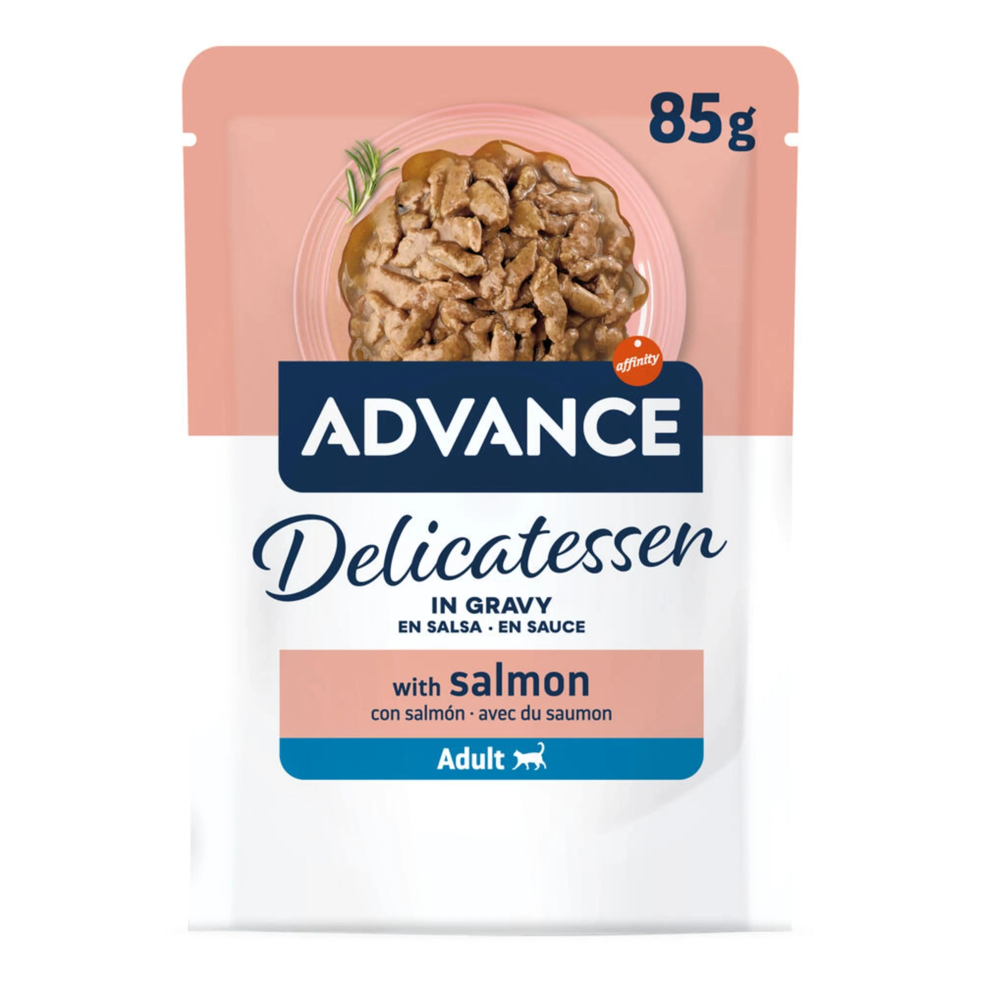 Affinity Advance Delicatessen v omáčke: 24 x 85 g - 18 + 6 zadarmo - 24 x 85 g losos