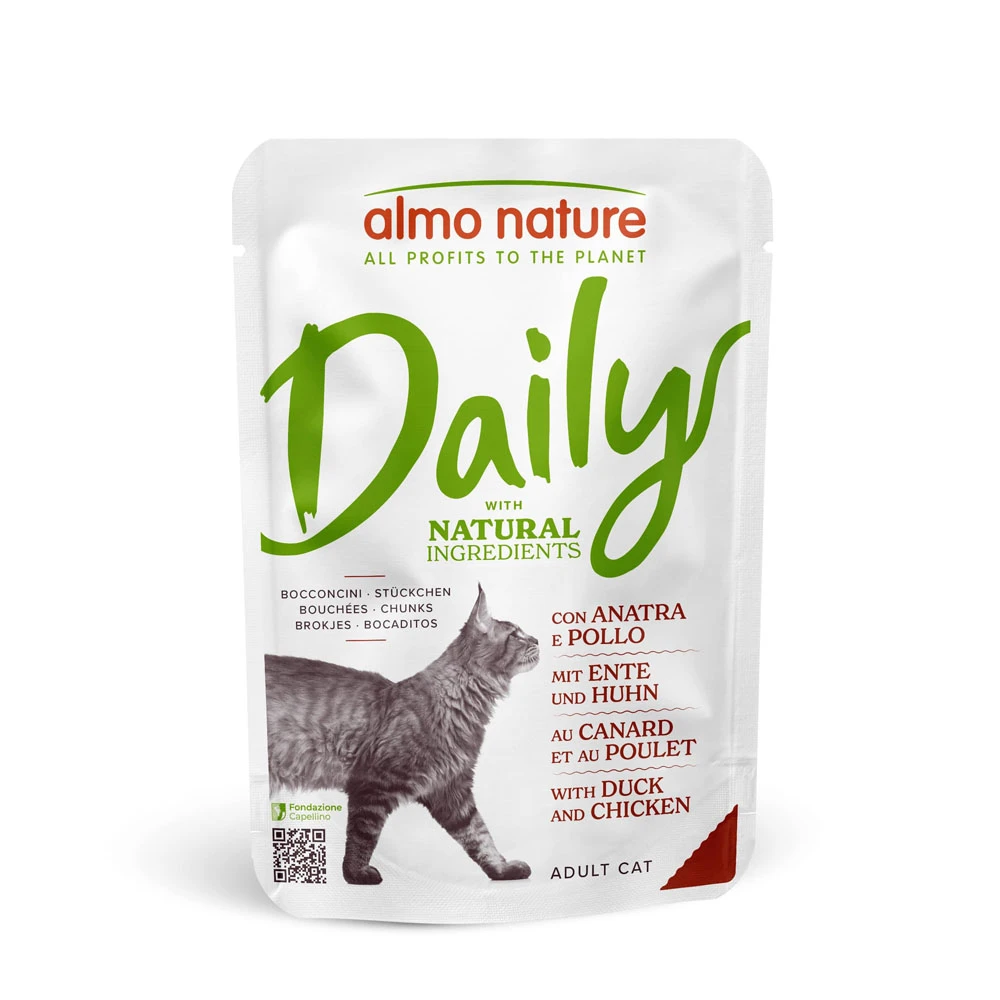 Výhodné balenie Almo Nature Daily Menu 12 x 70 g - Kačacie a kuracie