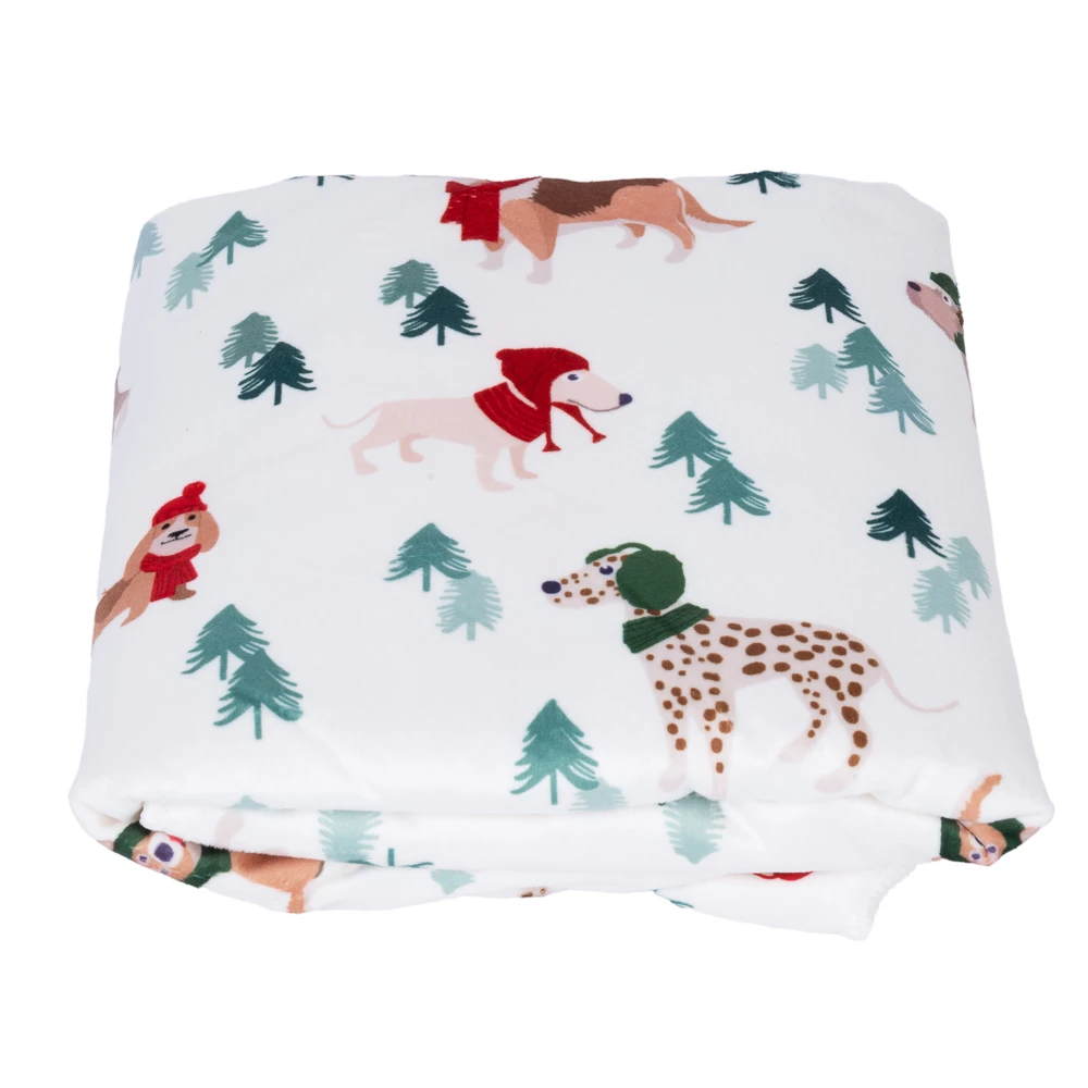TIAKI deka Funny Winter Dogs - Deka pre psov D 100 x Š 70 cm