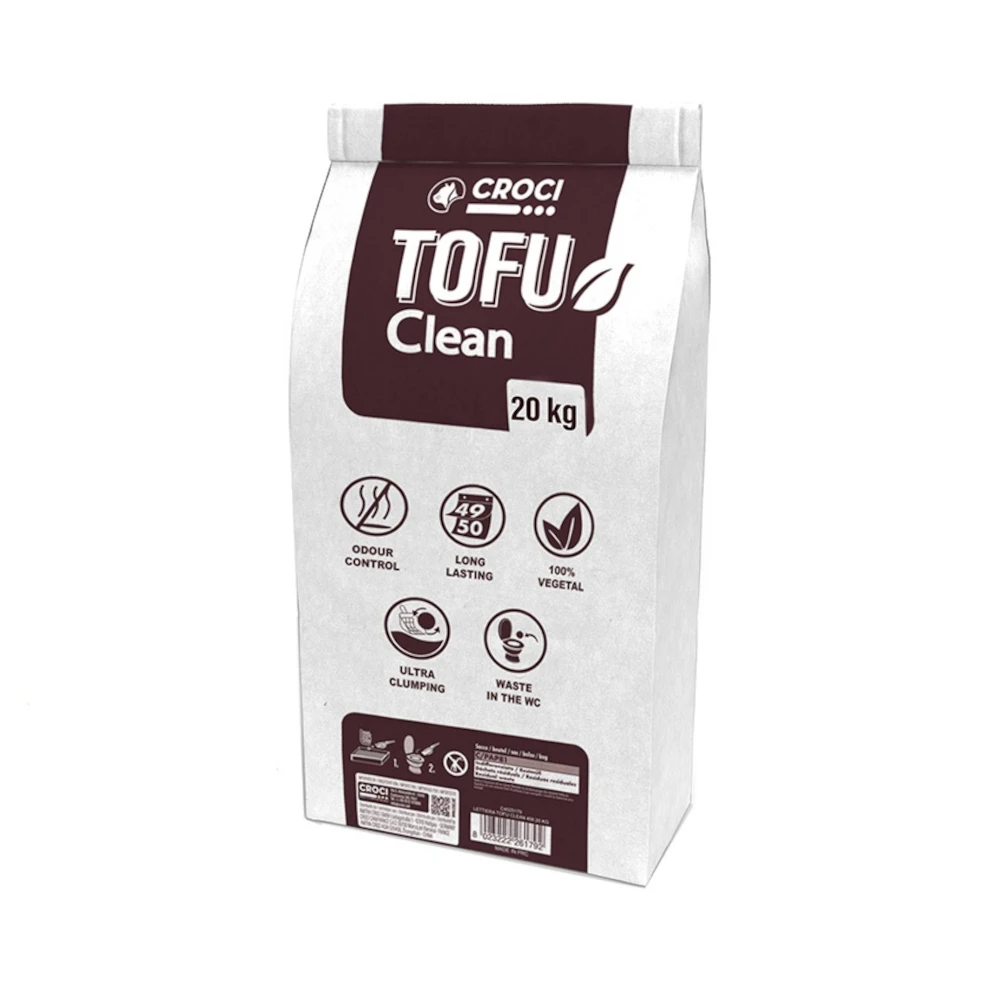 Croci Tofu Clean podstielka pre mačky  - 45 l (20 kg)