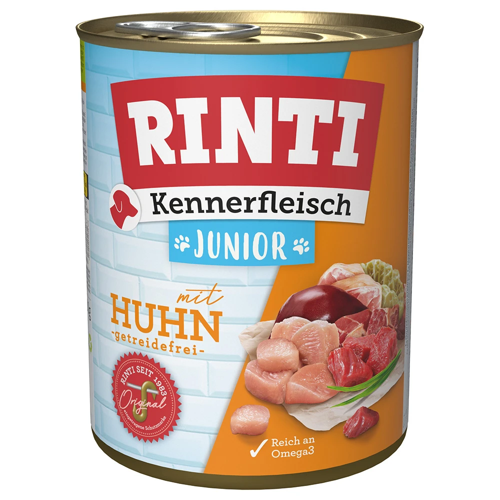 RINTI Kennerfleisch Junior - 6 x 800 g kuracie