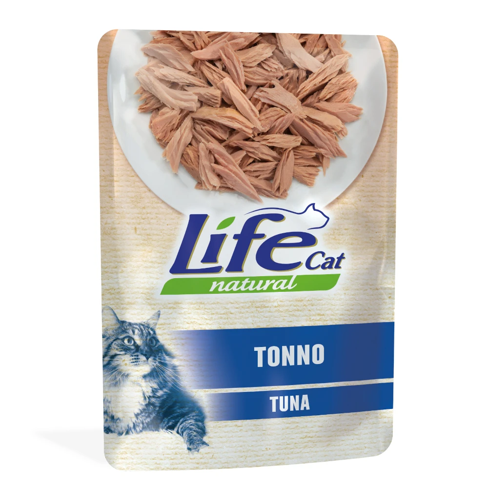 Výhodné balenie Life Cat Natural Adult 12 x 70 g - Tuniak