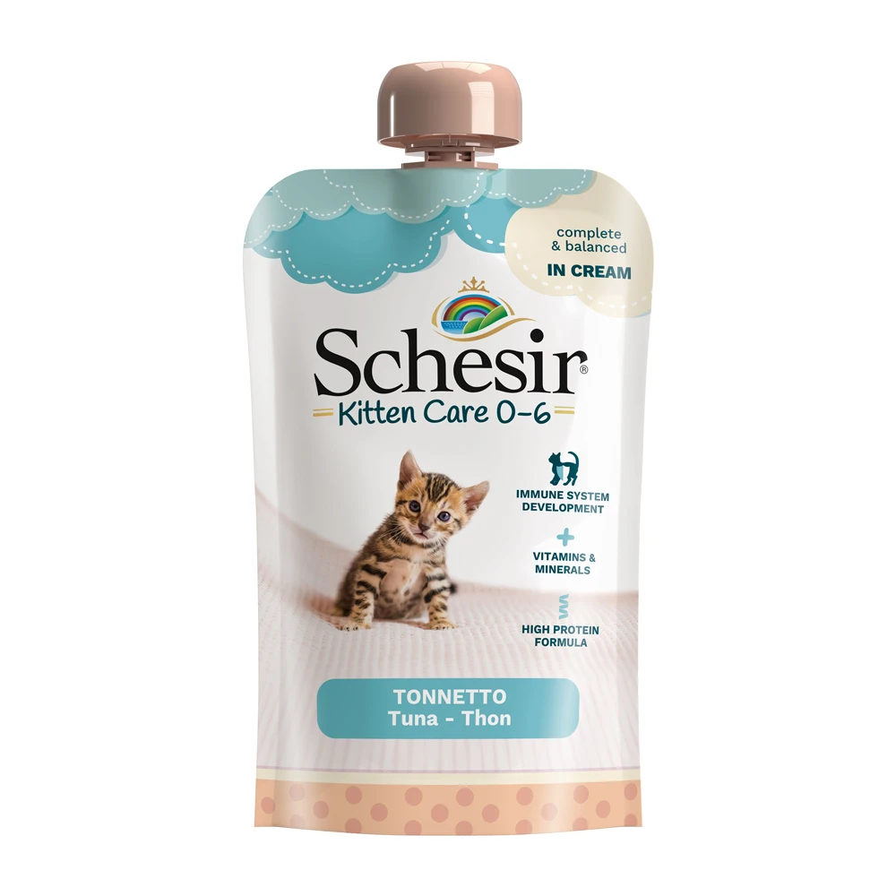 Schesir Kitten in Cream 10 x 150 g - tuniak