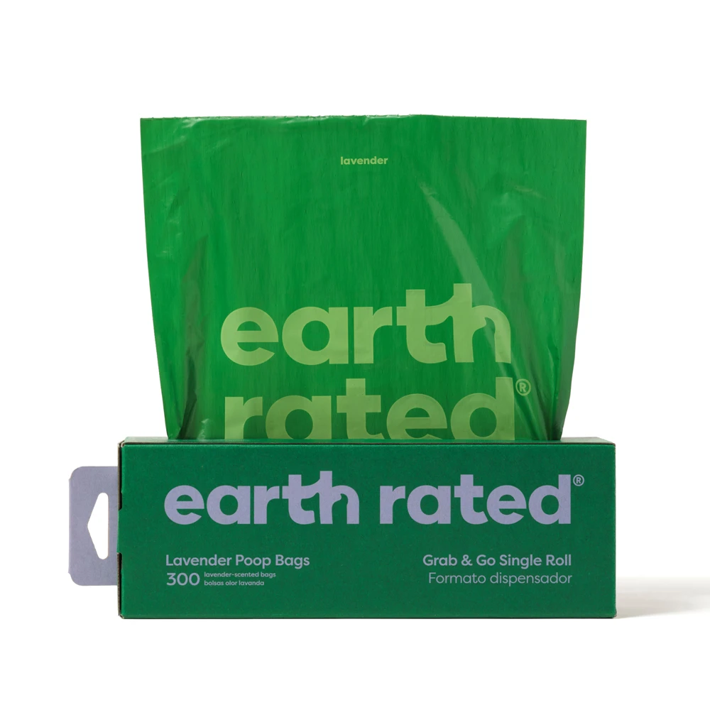 Earth Rated 300 vreciek na psie výkaly v krabici - Levanduľa