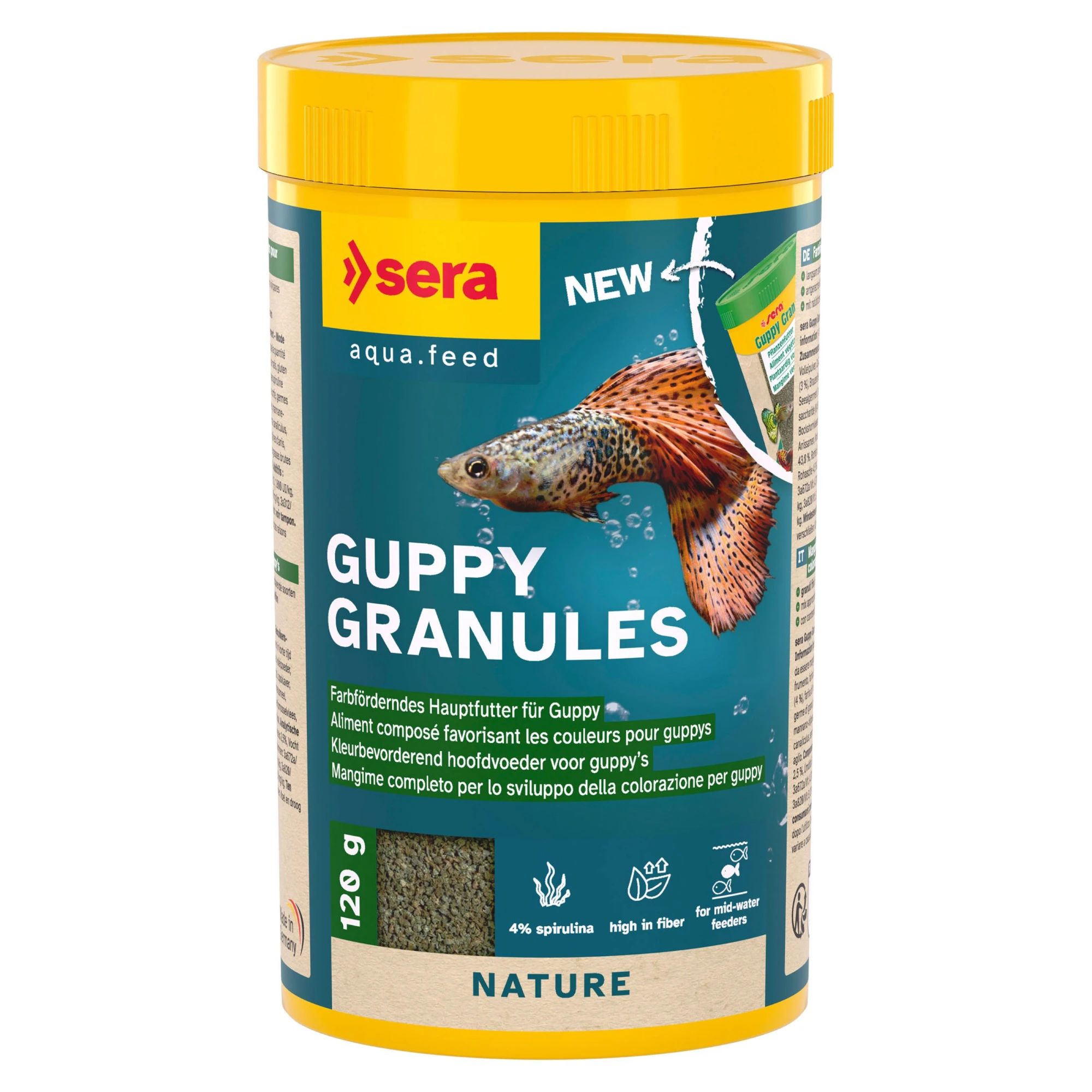 sera Guppy Gran Nature rastlinné krmivo - 120 g