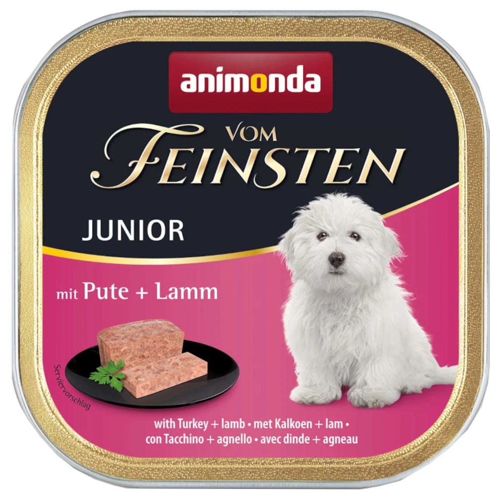 Výhodné balenie animonda vom Feinsten 48 x 150 g - Junior: morčacie a jahňacie