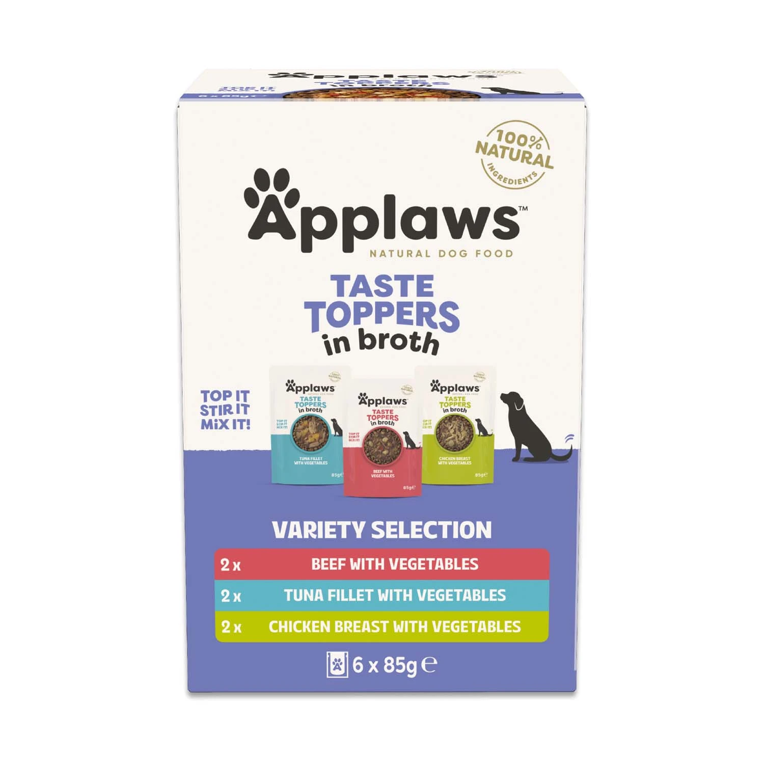 Výhodné balenie Applaws Taste Toppers 12 x 85 g - vývar skúšobné balenie
