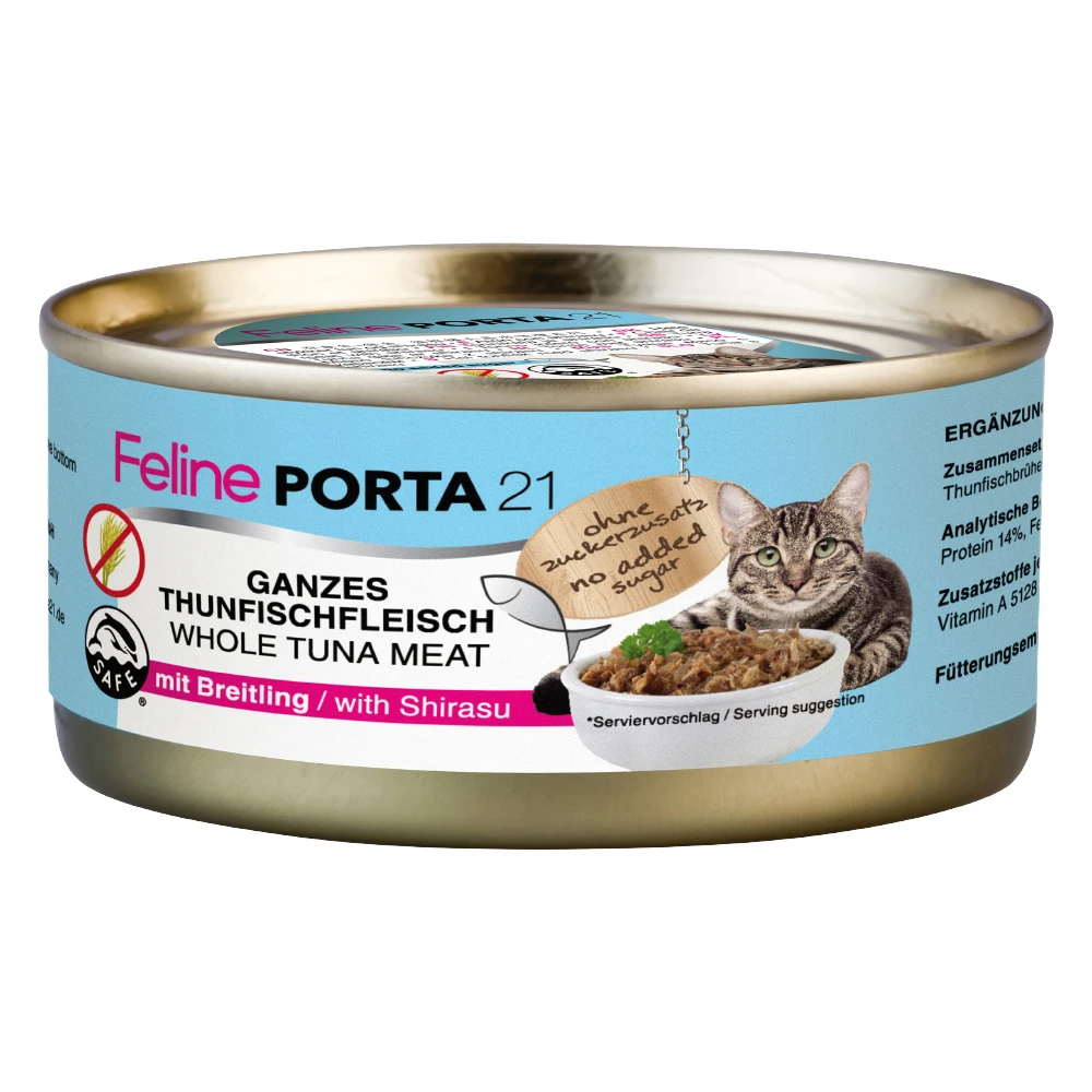 Feline Porta 21 12 x 156 g - tuniak so šprotmi