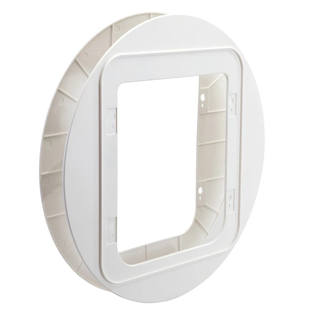 Mačacie dvierka SureFlap s mikročipom XXL - doplnok: montážny adaptér pre sklenené dvierka biele (BEZ dvierok)