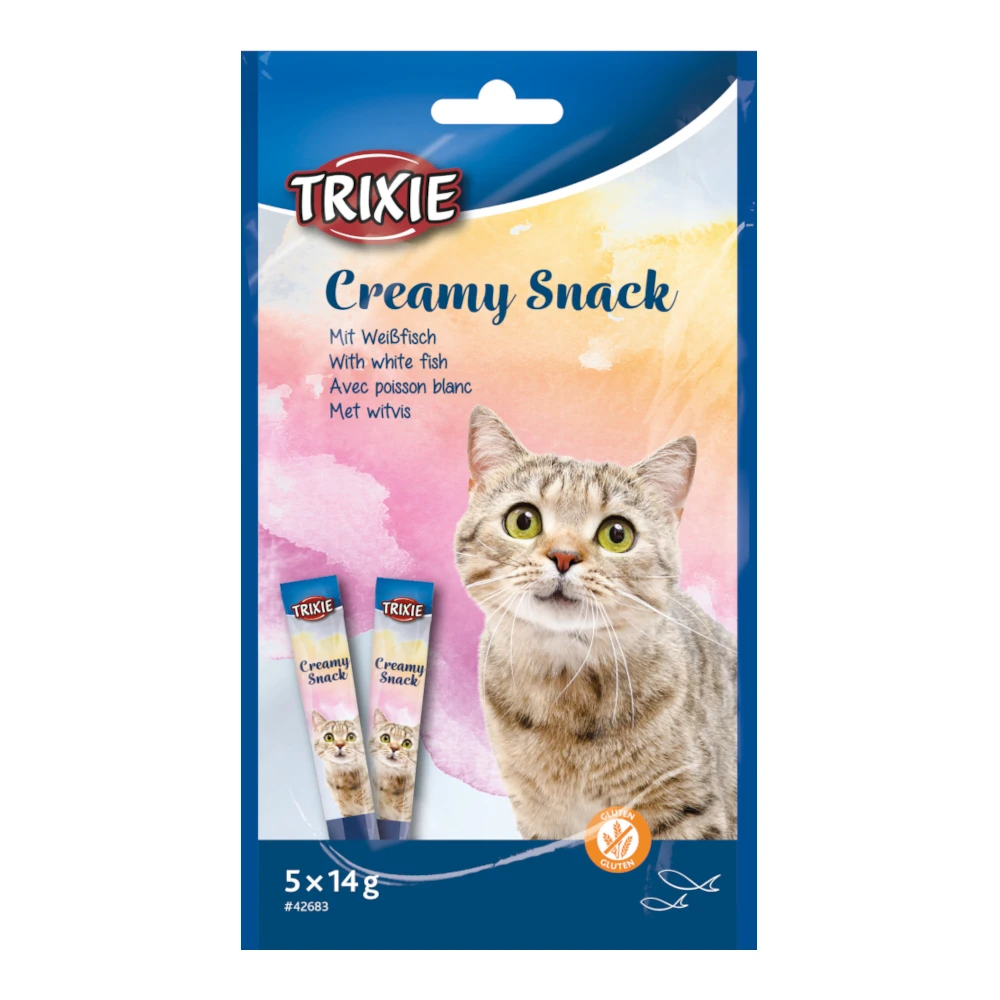 Trixie Creamy Snack s bielou rybou - výhodné balenie: 30 x 14 g