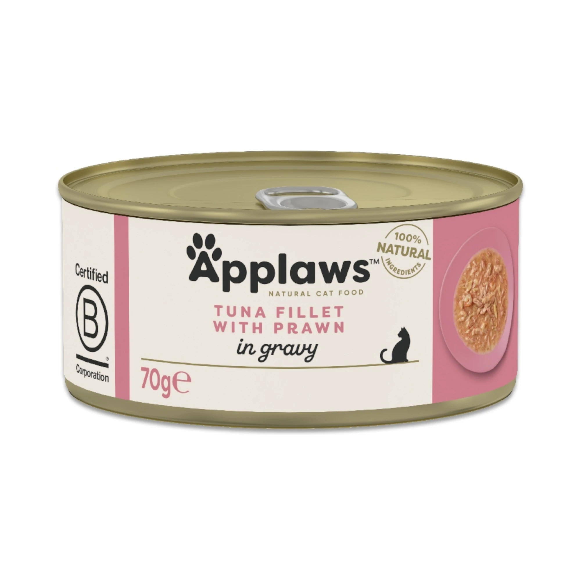 Výhodné balenie Applaws Cat v omáčke 12 x 70 g - tuniak s krevetami