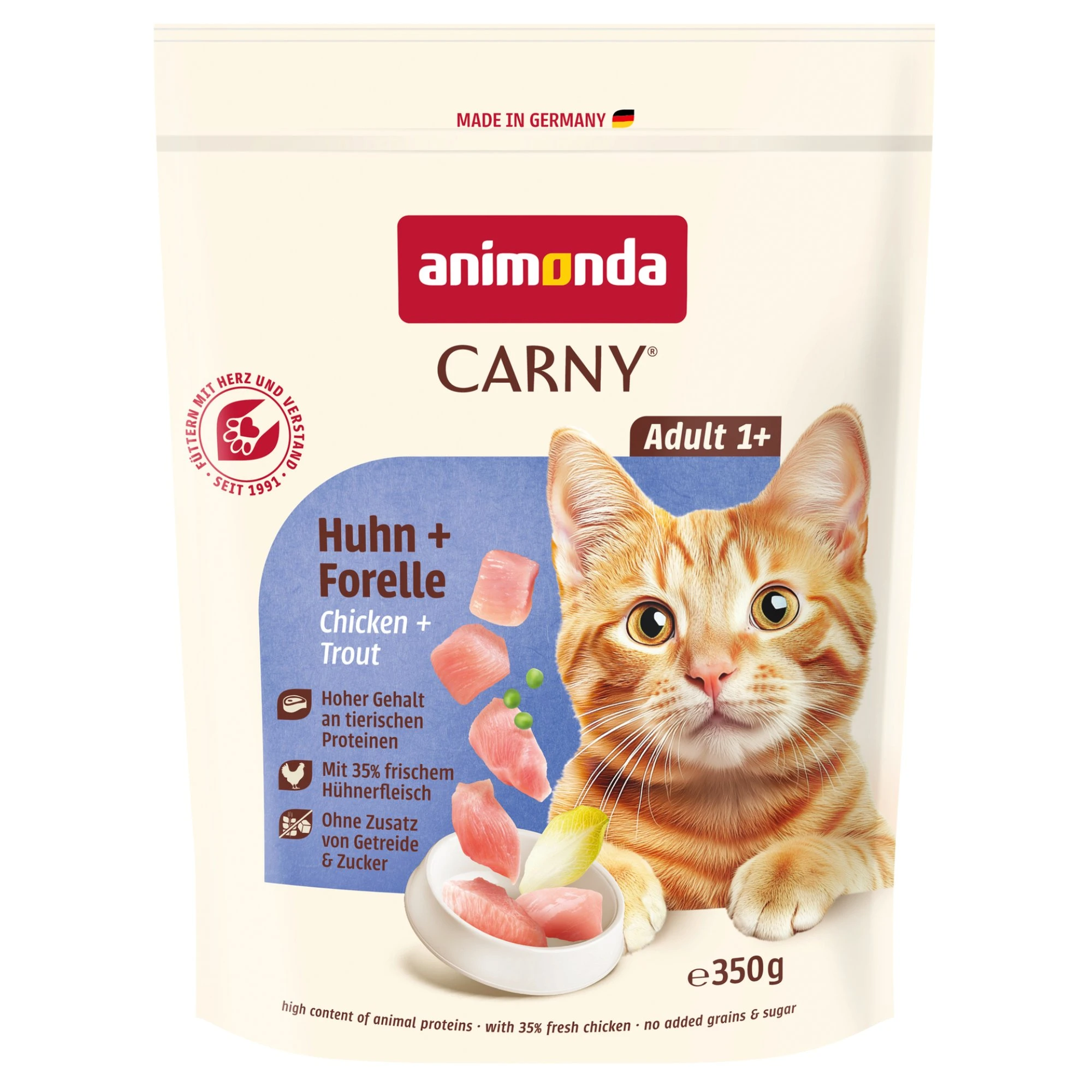 animonda Carny Adult kuracie + pstruh - 350 g
