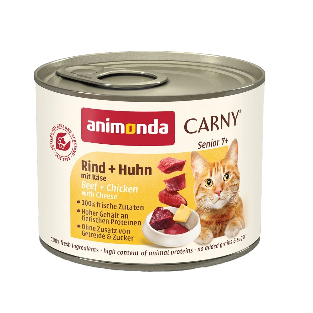 Výhodné balenie animonda Carny Senior 24 x 200 g - hovädzie, kuracie a syr
