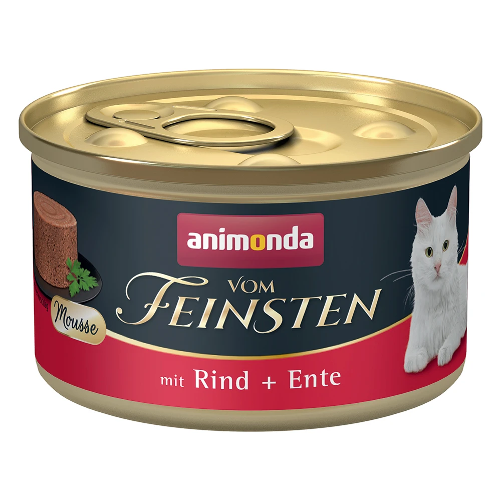 animonda Vom Feinsten Adult 12 x 85 g - hovädzie a kačacie mäso