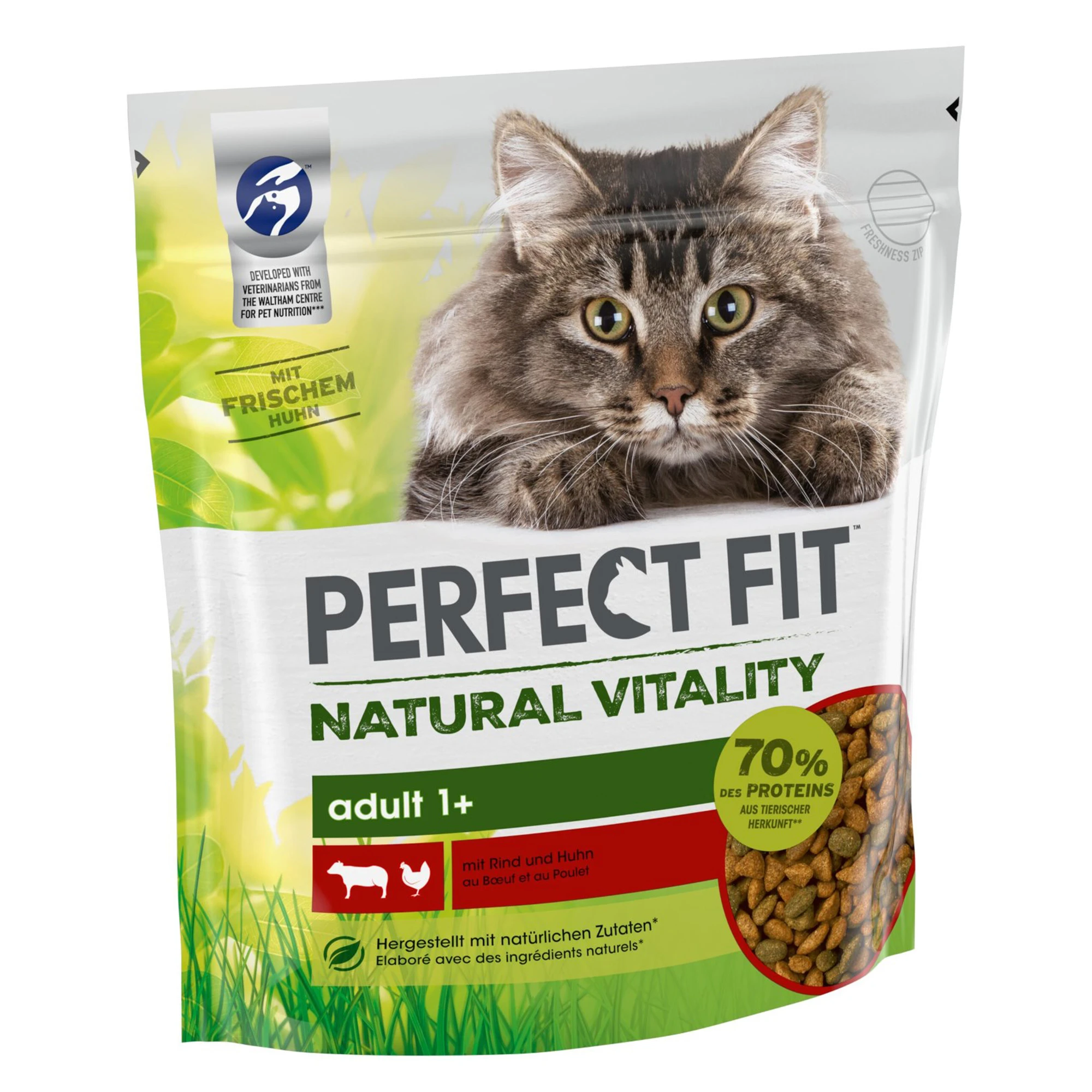 Perfect Fit Natural Vitality Adult 1+ hovädzie a kuracie - 650 g