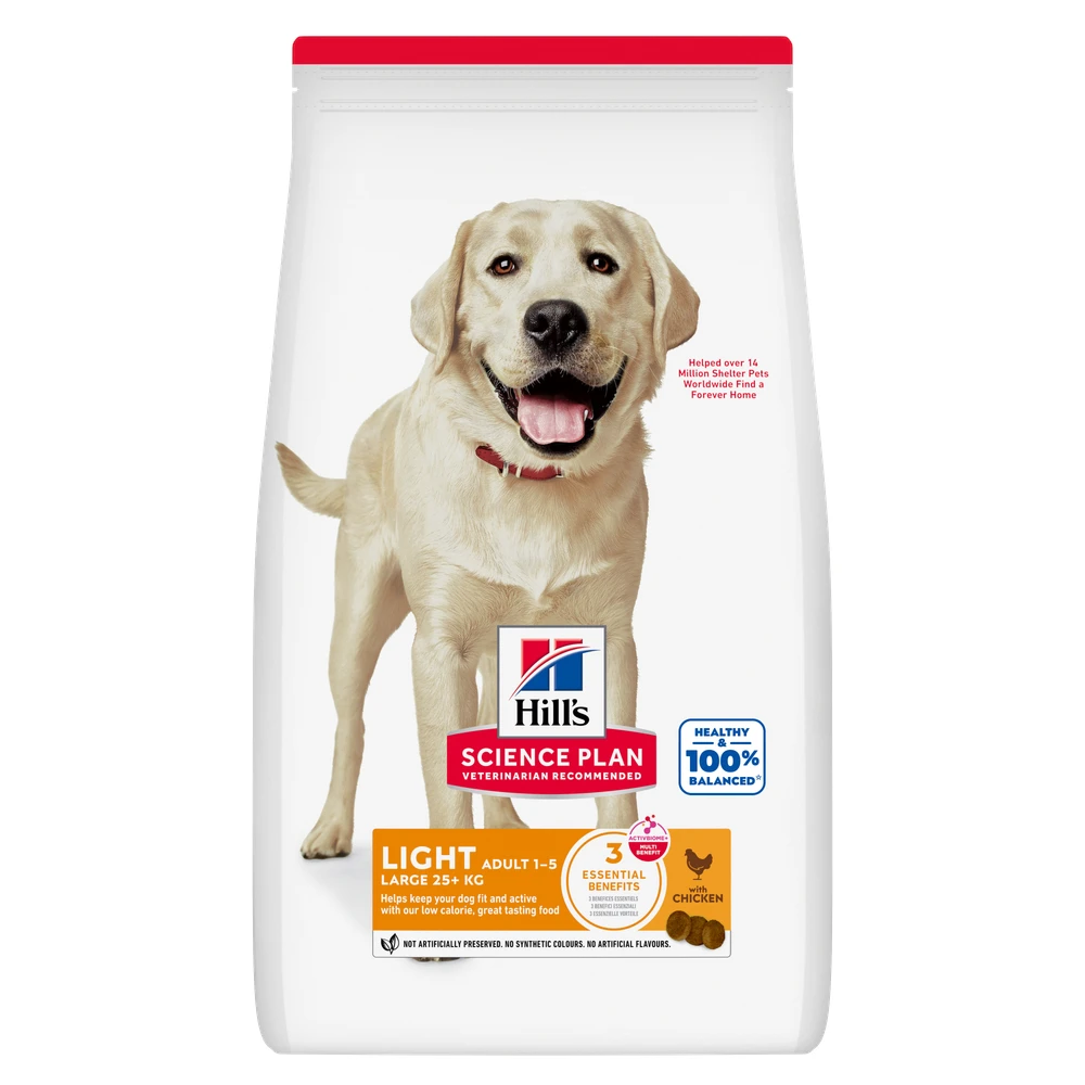 Výhodné balenia Hill's Canine 2 x veľké balenie - Adult 1-5 Advanced Fitness Light Large Breed Chicken (2 x 14 kg)