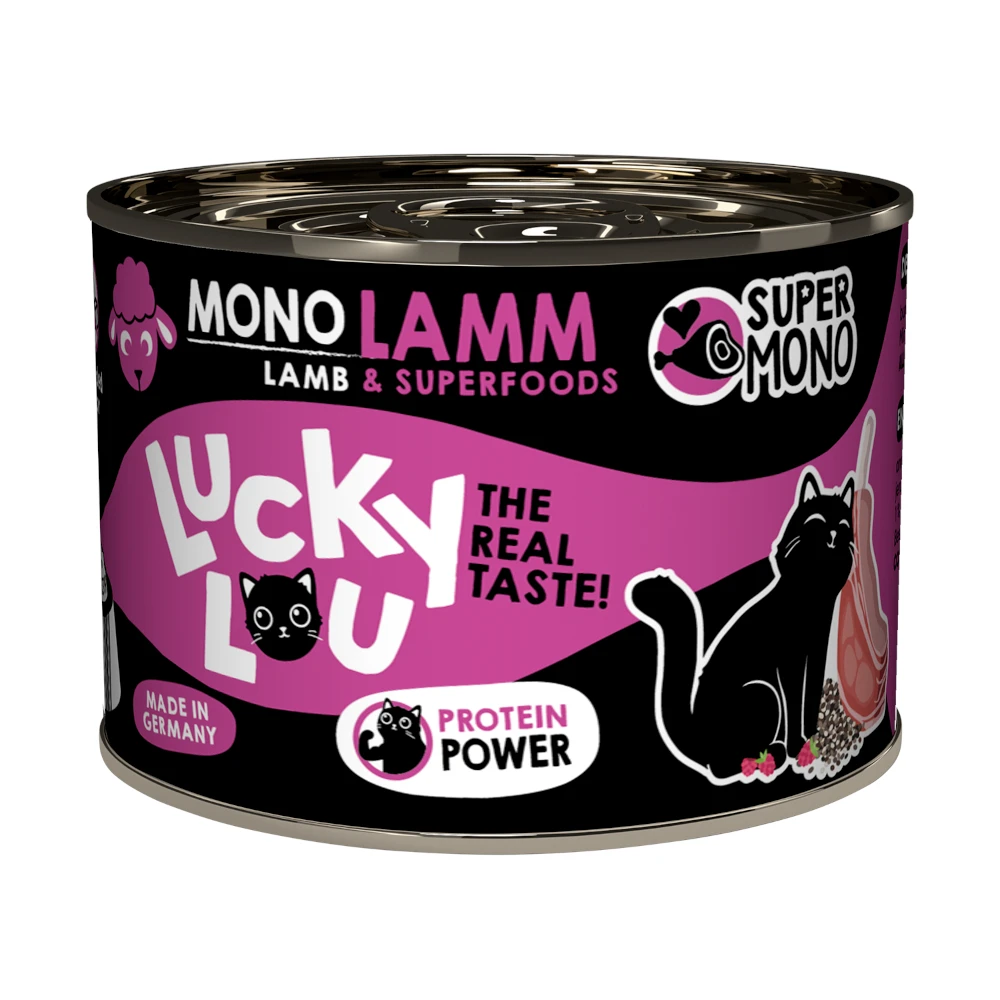 Výhodné balenie Lucky Lou SuperMono 2 x 200 g - jahňacie
