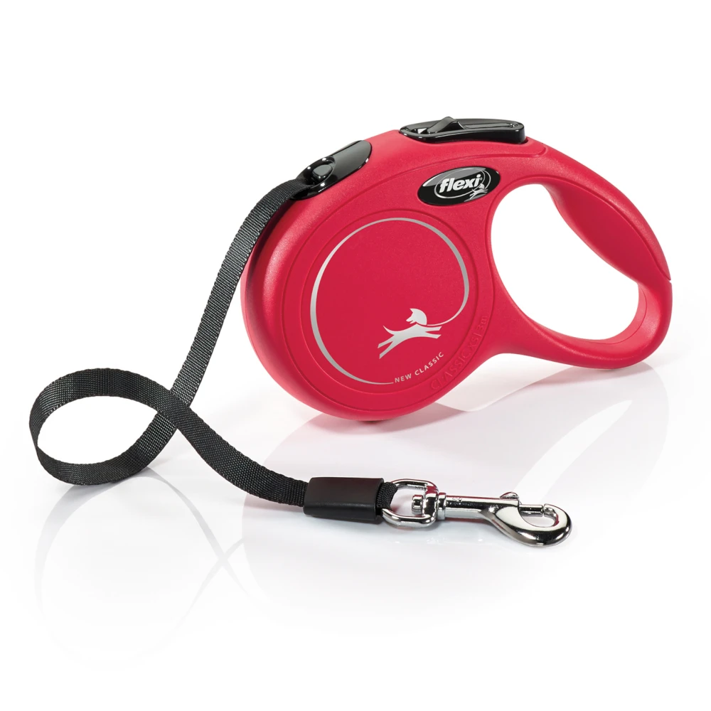 flexi Classic vôdzka červená, 3 m - veľkosť XS: do 12 kg