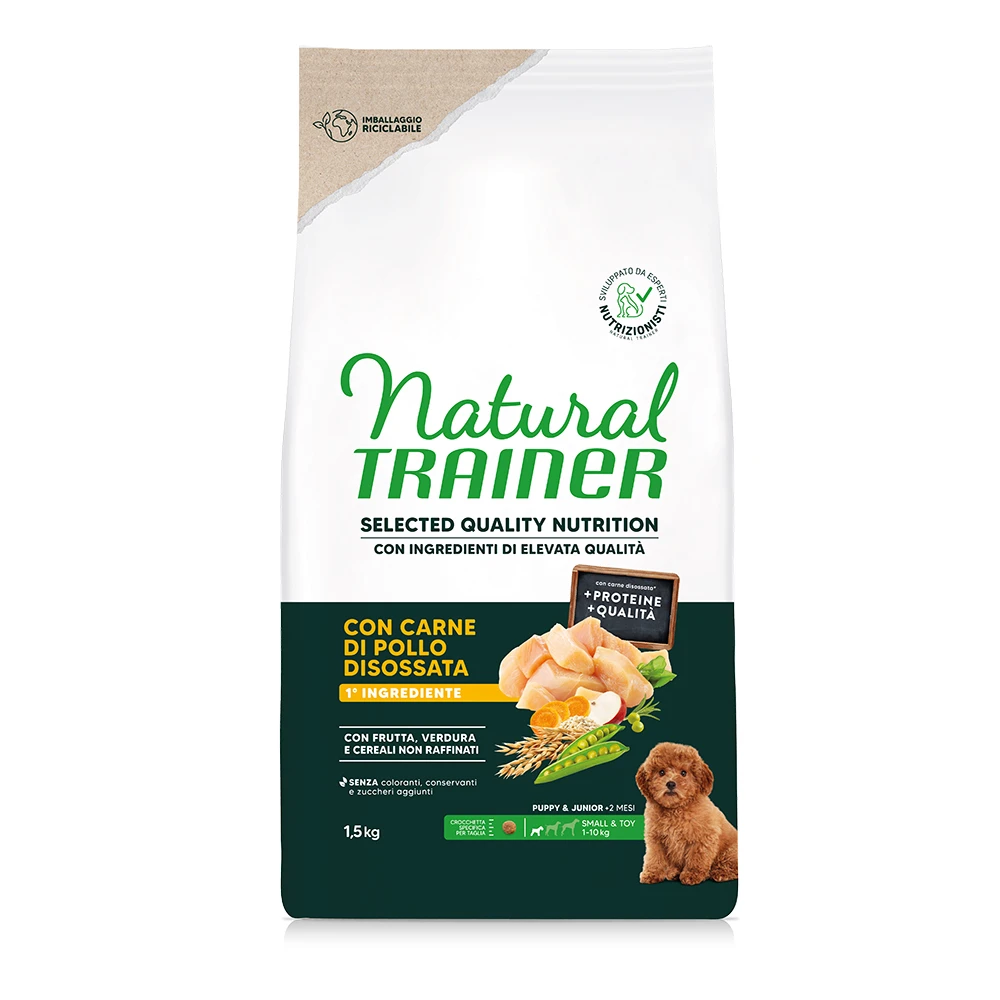 Natural Trainer Selected Quality Nutrition Puppy Small & Toy kuracie - 1,5 kg