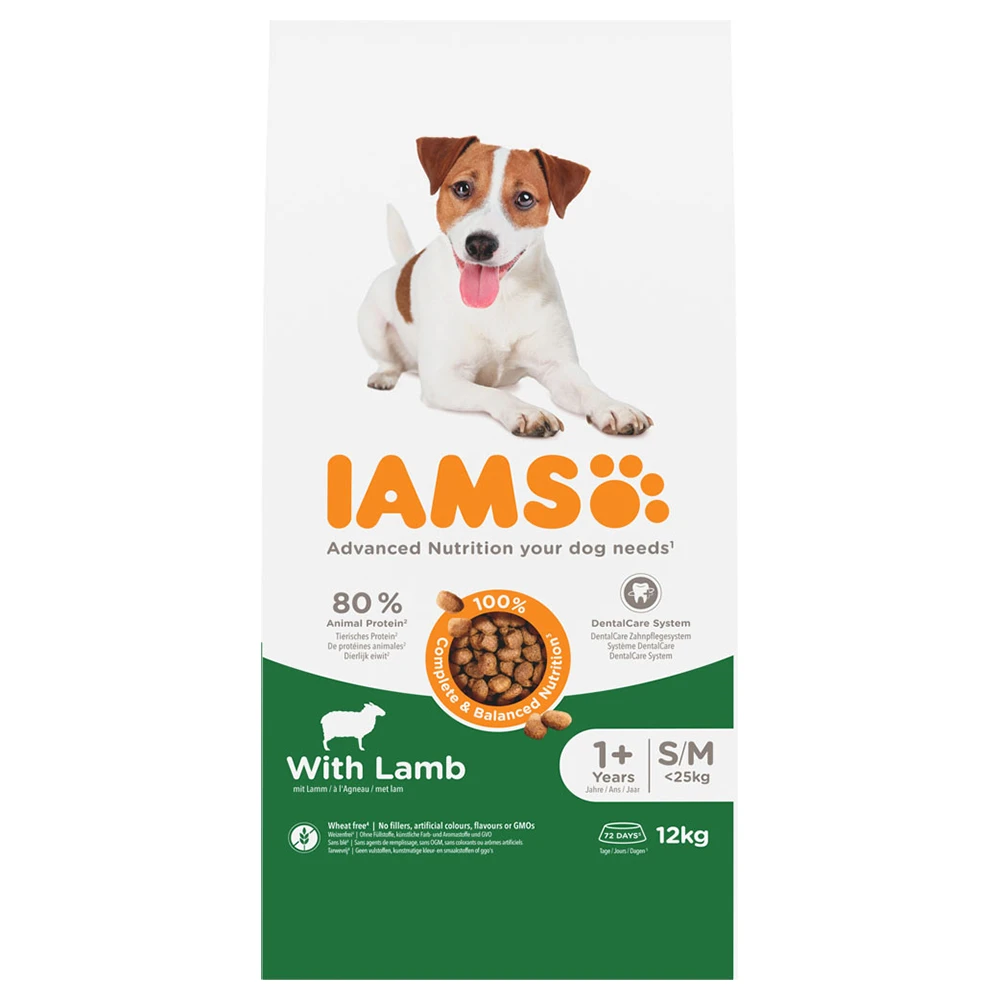 IAMS Advanced Nutrition Adult Small & Medium Dog jahňacie - 12 kg