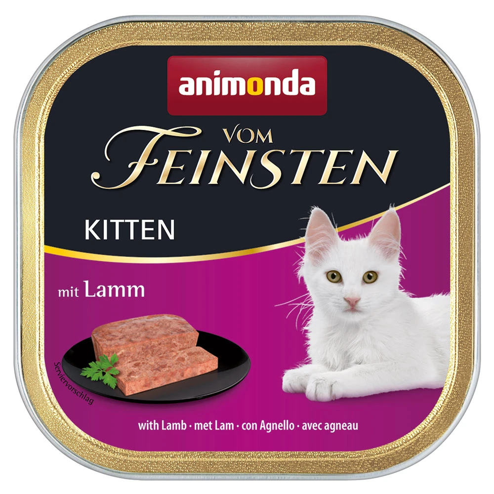 Výhodné balenie animonda vom Feinsten Kitten, 36 x 100 g - jahňacie mäso