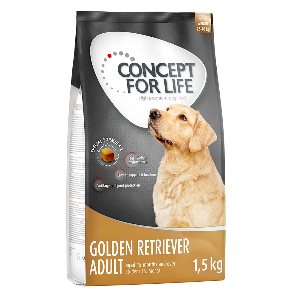 Concept for Life Adult Zlatý retríver  - výhodné balenie: 4 x 1,5 kg